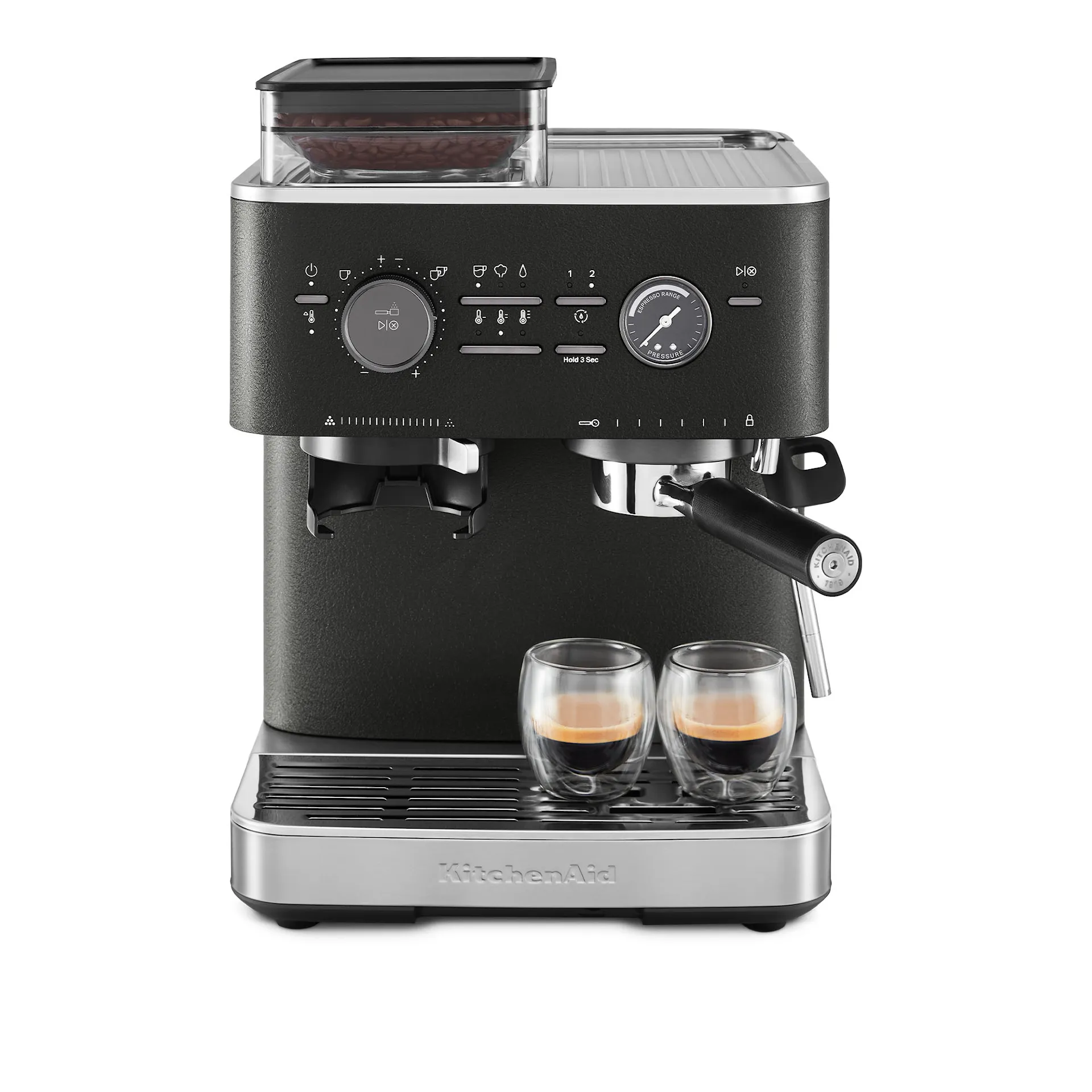 Semi-automatic espresso machine with grinder cast iron black 5KES6551EBK - KitchenAid - NO GA