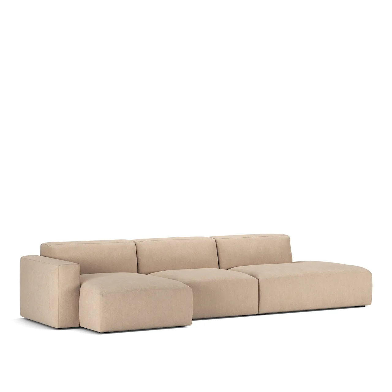 Brick 3-Seater Chaise Lounge Open End Right
