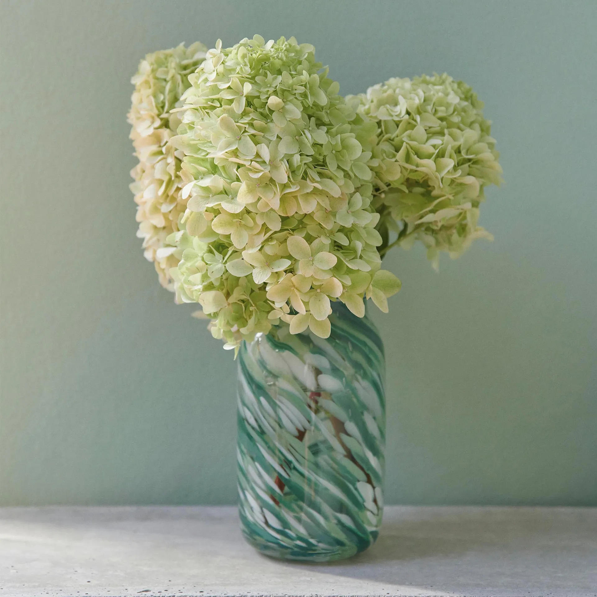 Splash Vase Roll Neck, Green Swirl - HAY - NO GA