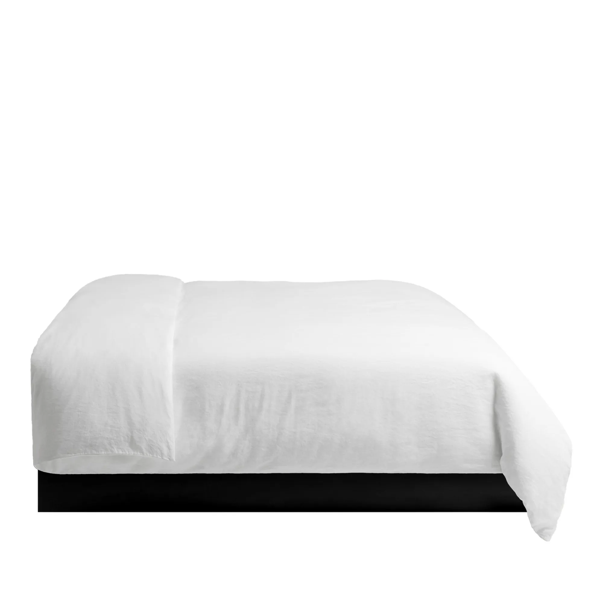 Linen Blend Duvet Cover Crisp White - 1