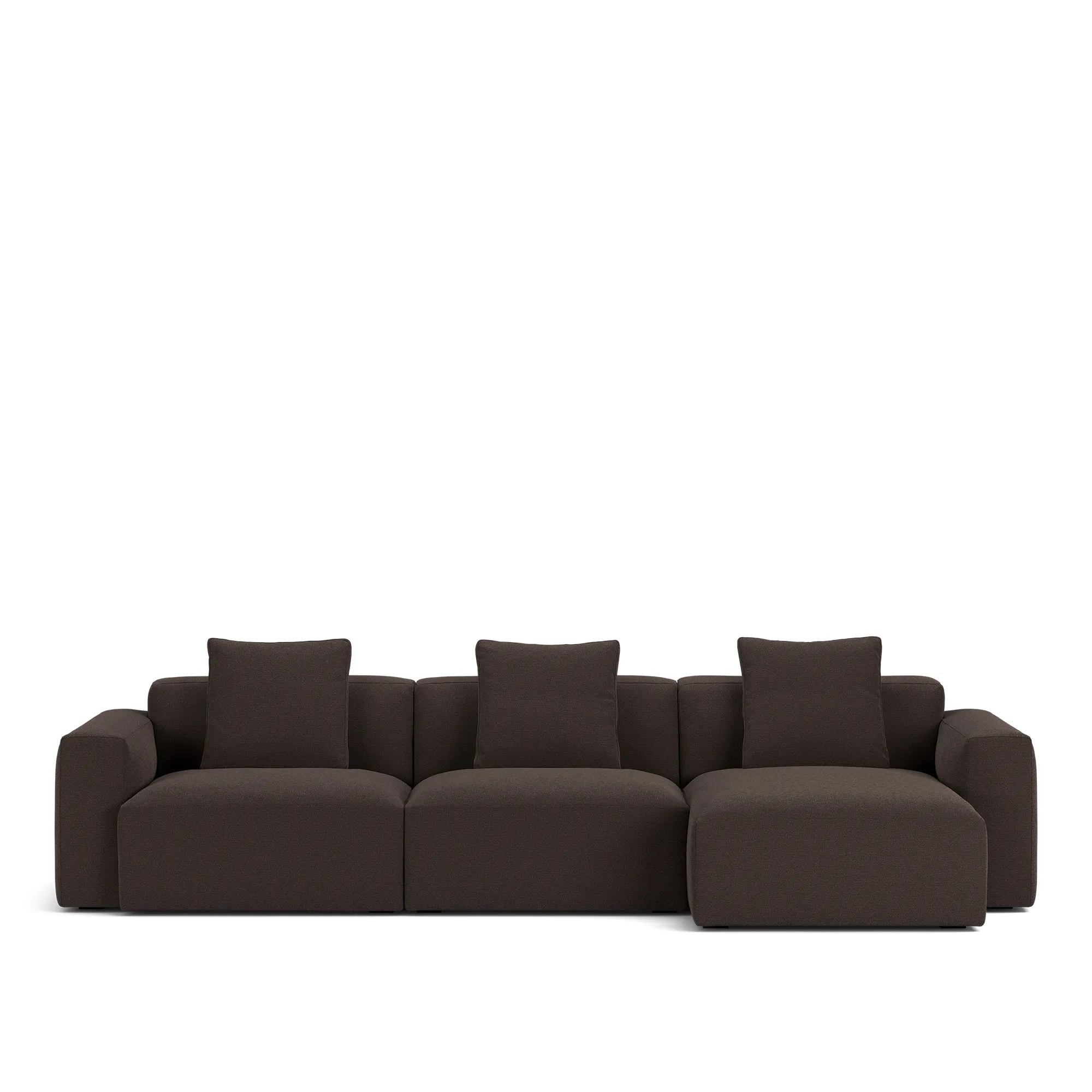 Brick 3-Seater Chaise Lounge Right - 10