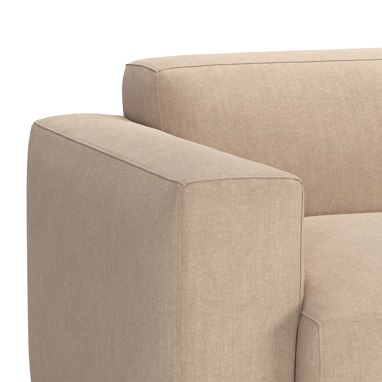 Brick 2-Seater Chaise Lounge Open End Right