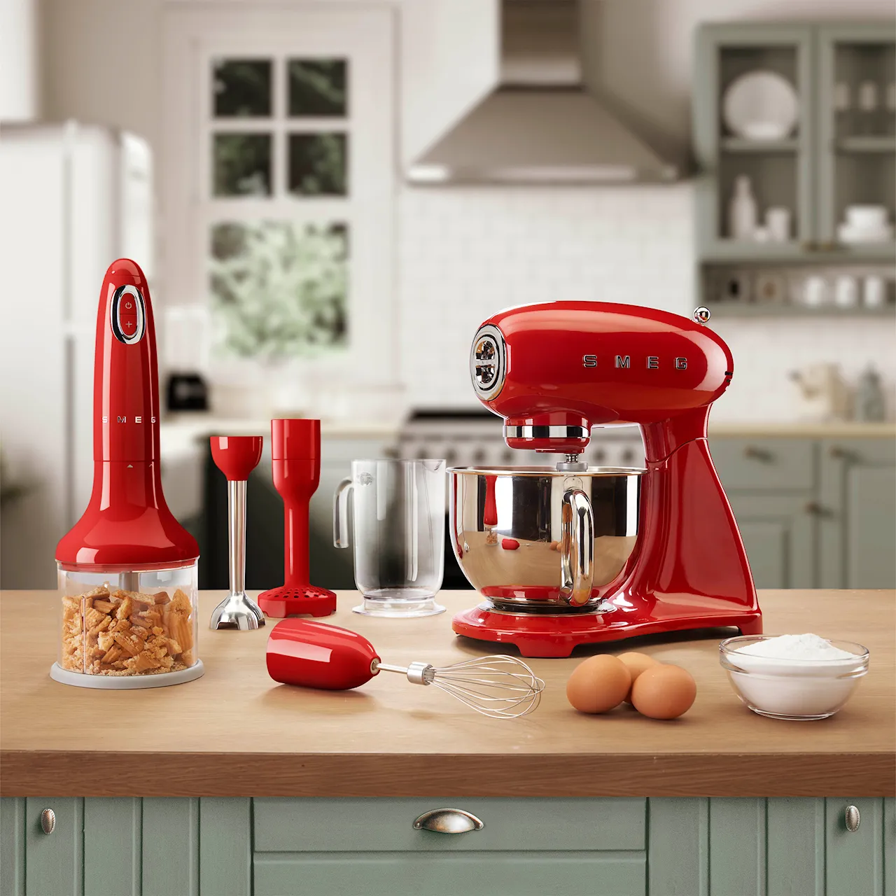 Smeg Hand Blender Red