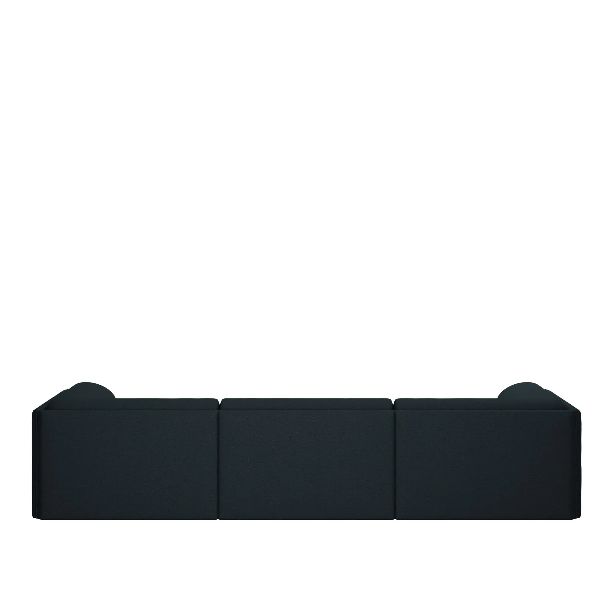 Palo Block 3-seater Sofa Low Back with Armrests - 4