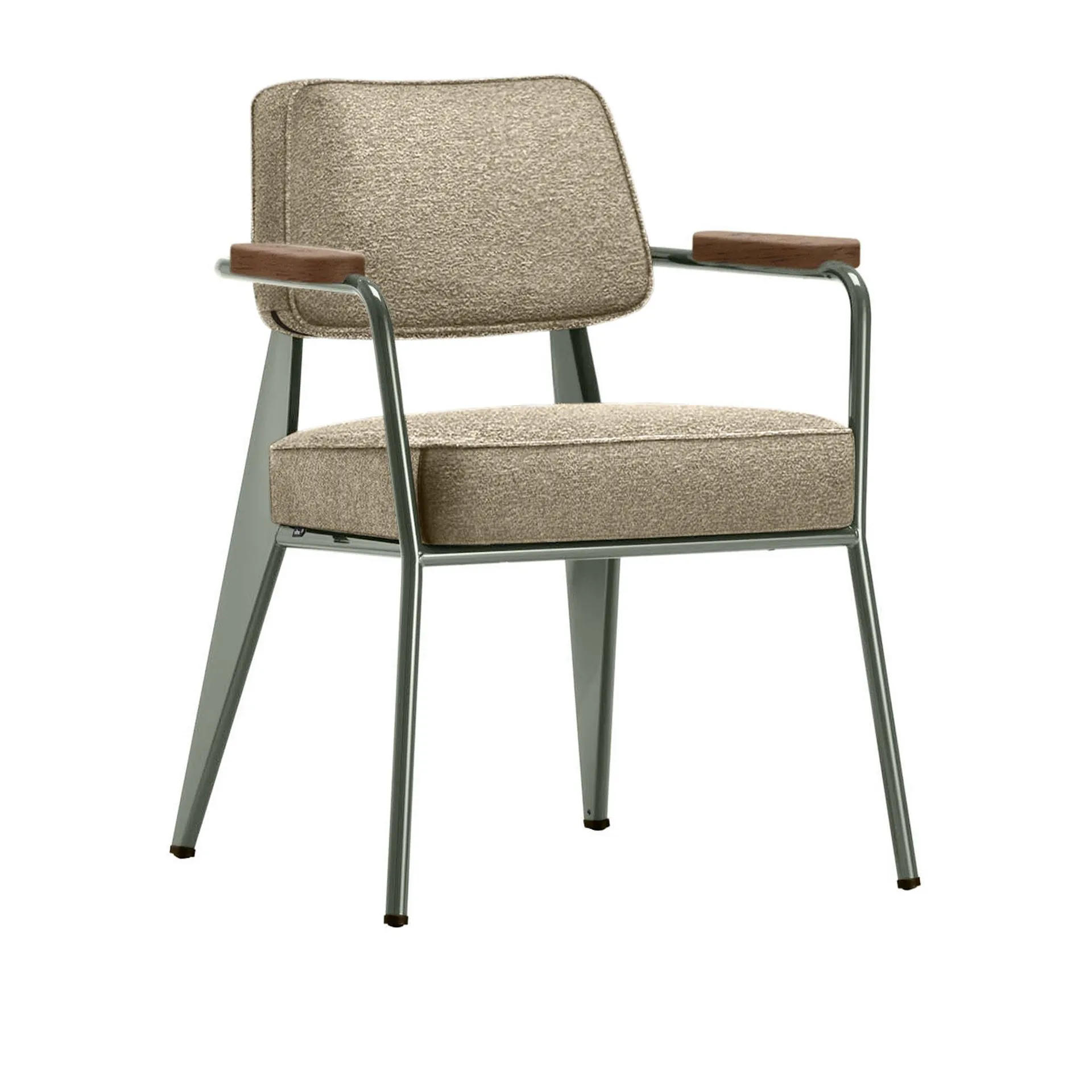 Fauteuil Direction Armchair Prouvé Gris Vermeer - Vitra - Jean Prouvé - NO GA