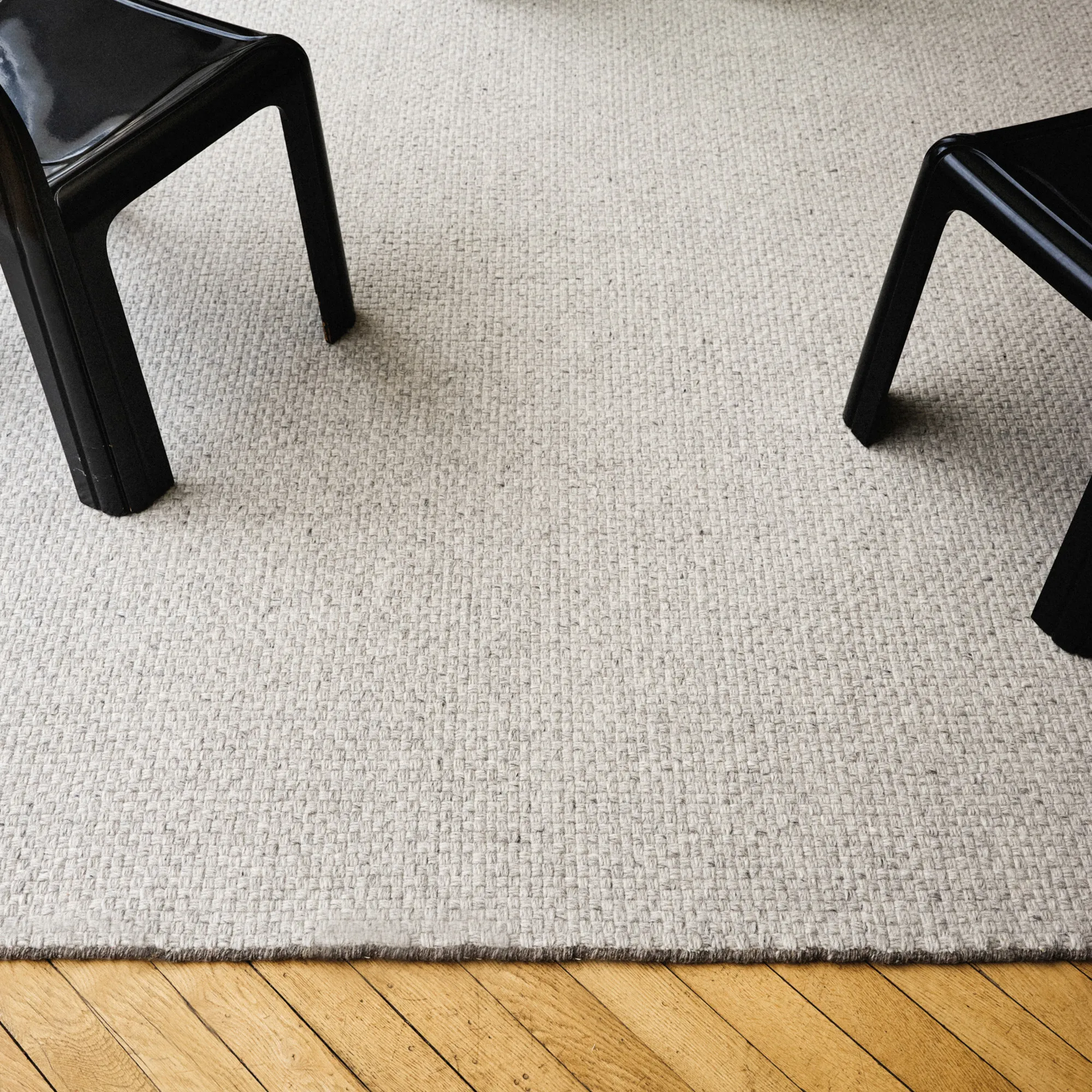 Zero Basket Gray Mix Wool Rug - 3