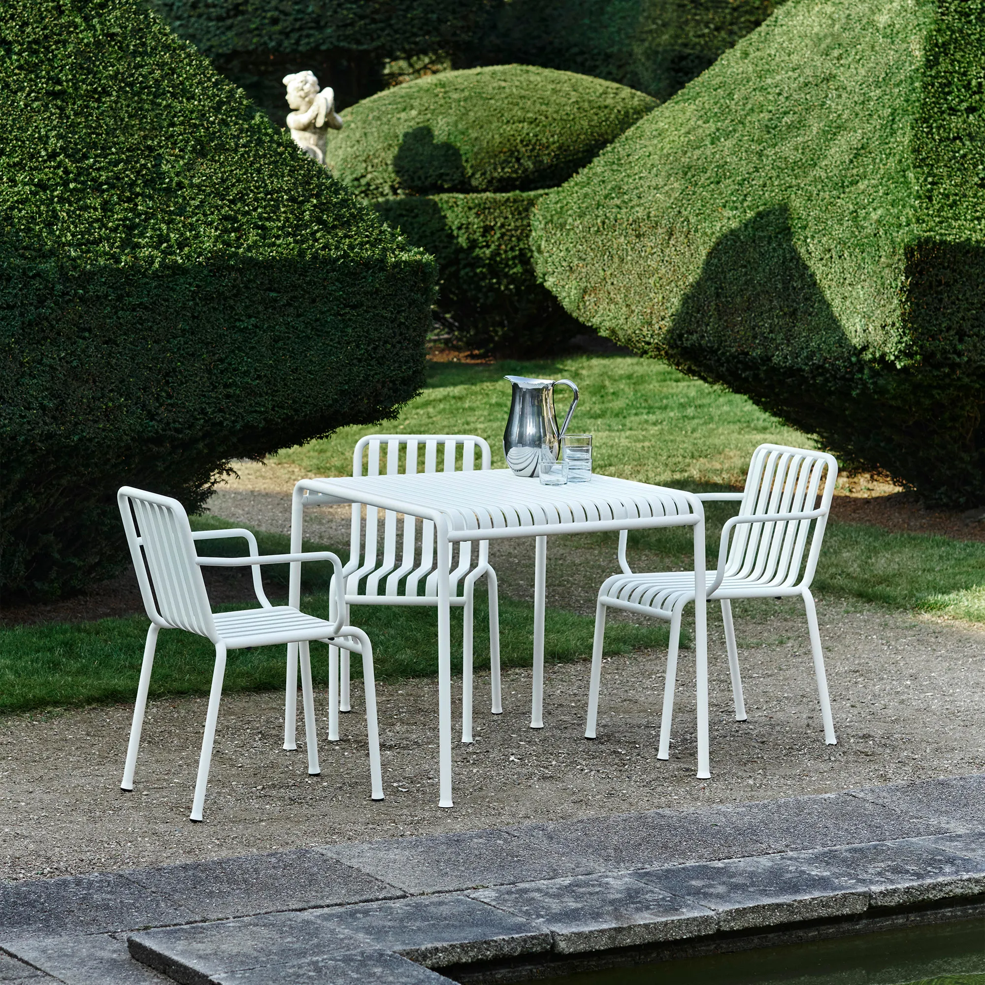 Palissade dining set with table & 2 armchairs - 2