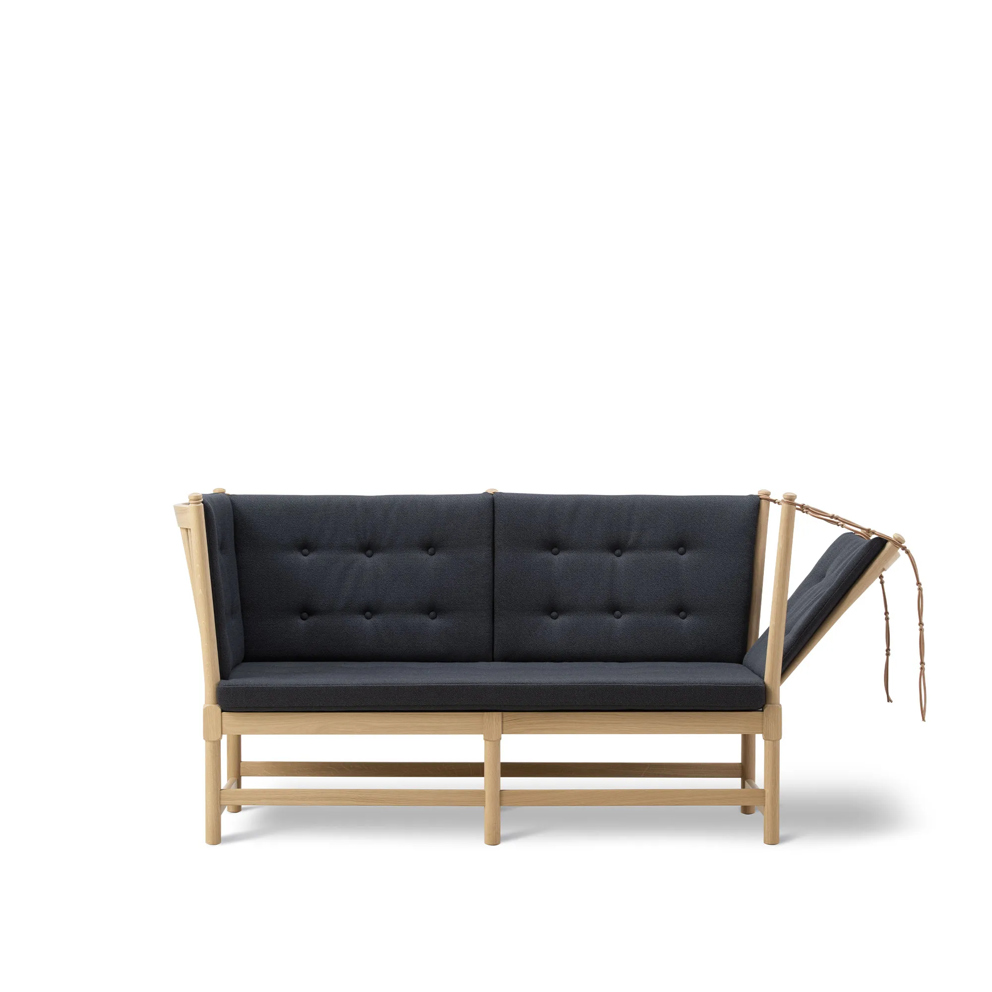 Tremmesofa 2-personers sæbebehandlet eg - 1