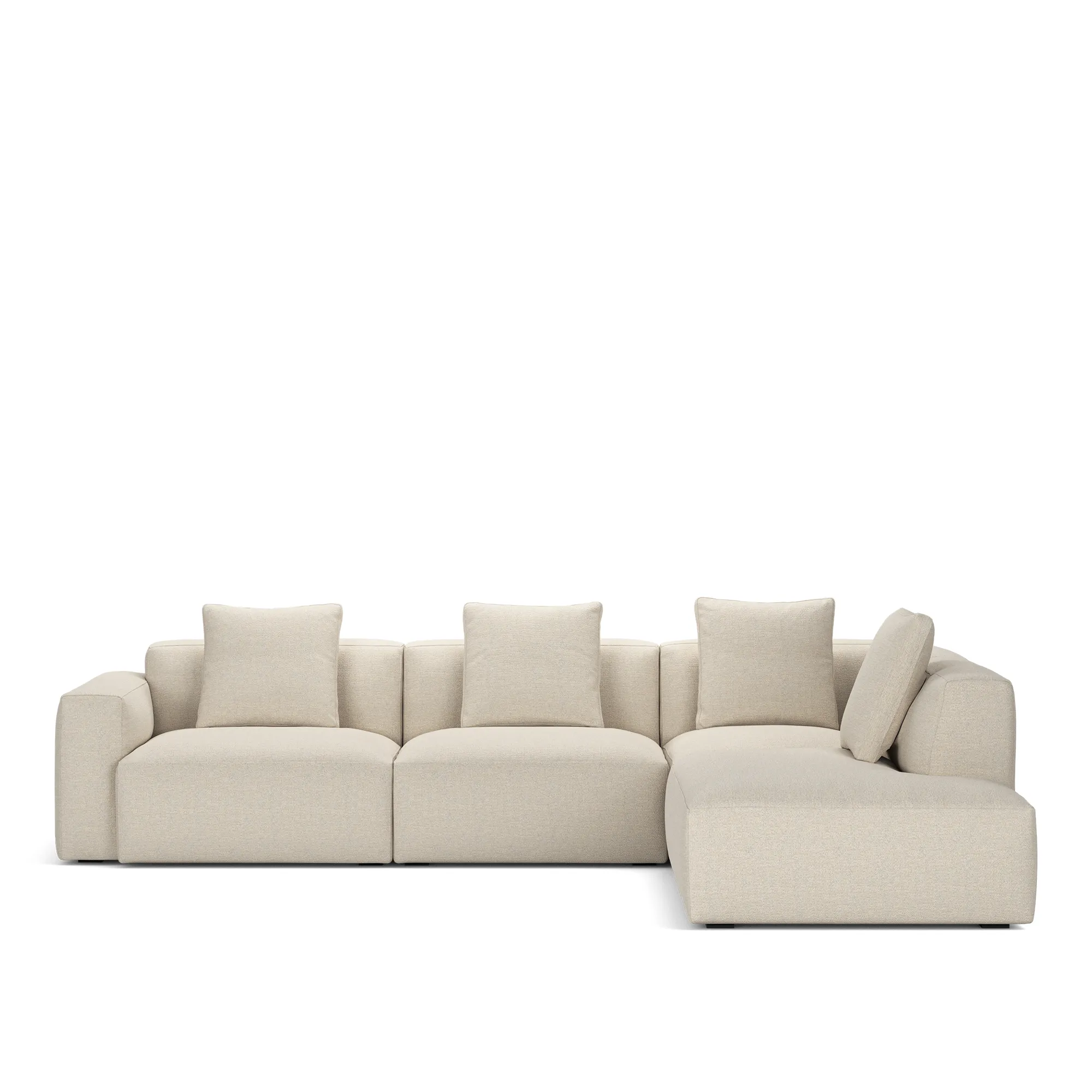 Brick 4-Seater Corner Open End Right - 10