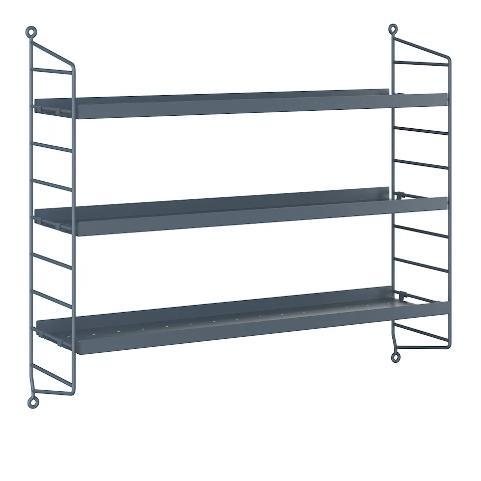 String Pocket metal sergelgrey