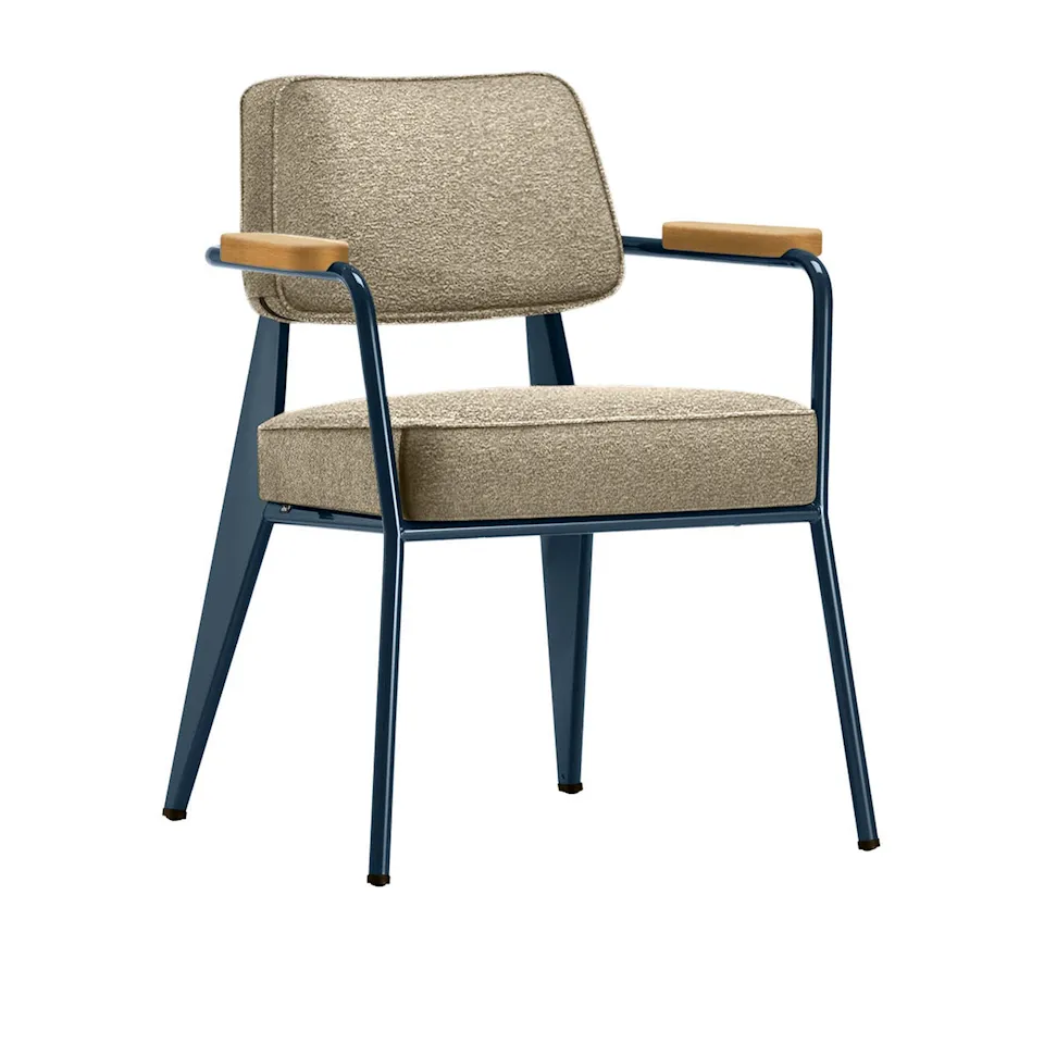 Fauteuil Direction Armchair Prouvé Bleu Dynastie