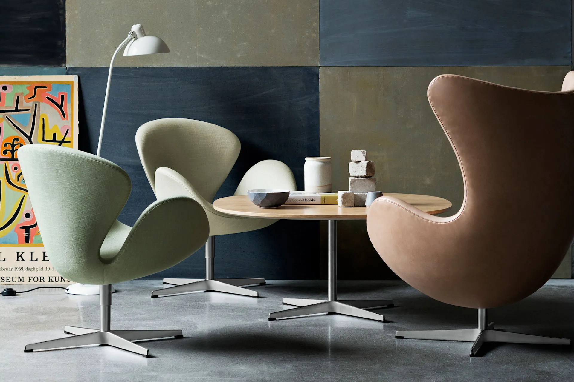 Supercirkulært Sofabord - Fritz Hansen - Arne Jacobsen - NO GA