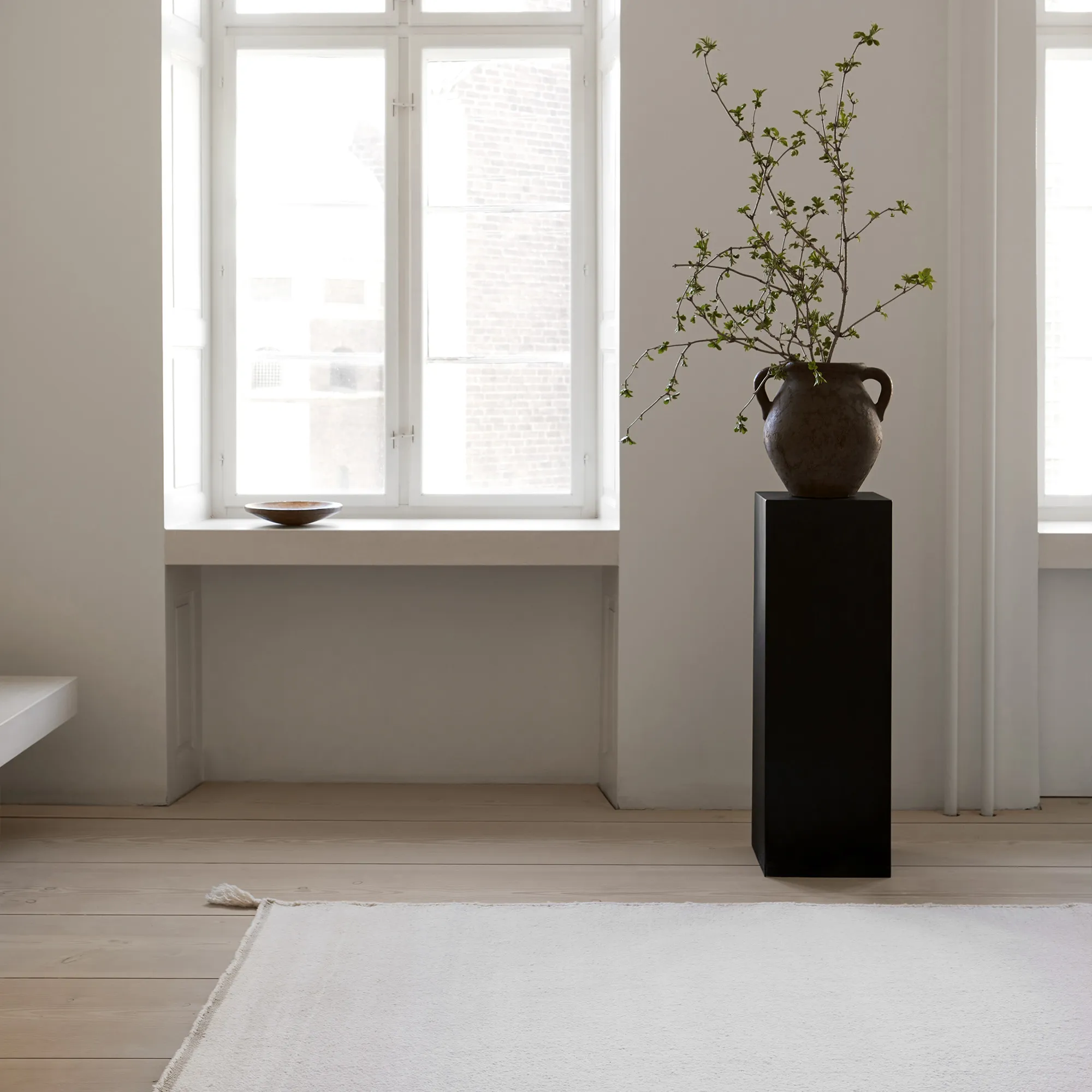 Merino Natural White Wool Rug - 9