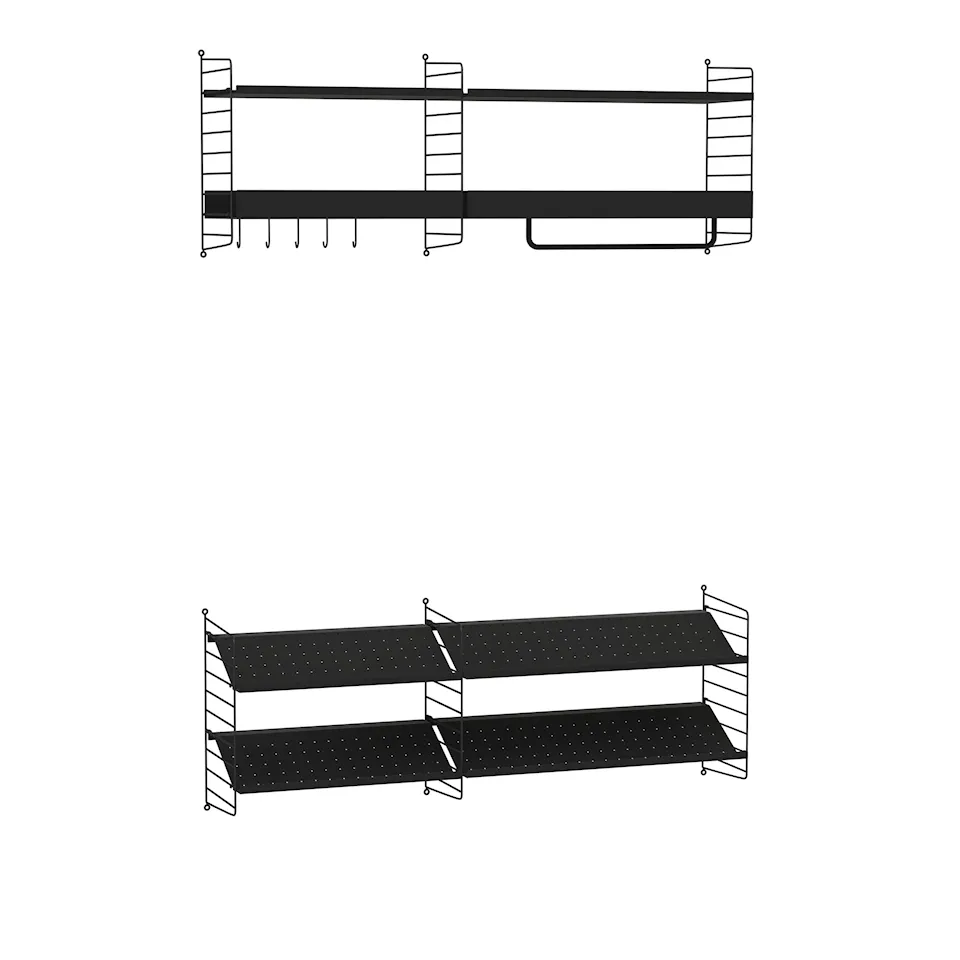 Hall hyldesystem H sort