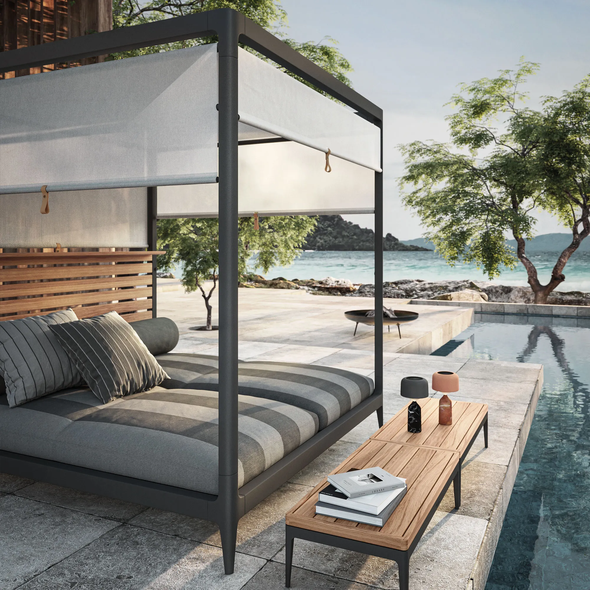 Lodge Cabana Teak Back - 3