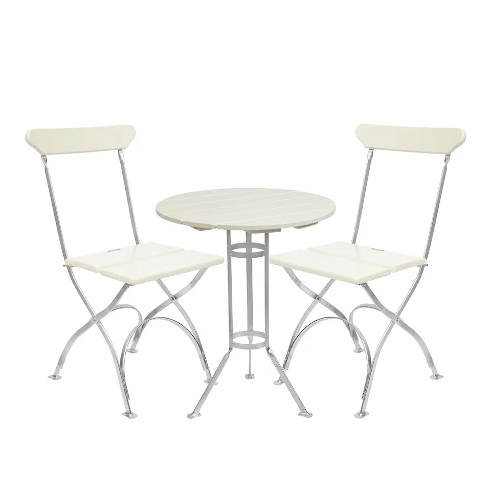 Brewery series dining set with three-legged table & 2 brewery chairs