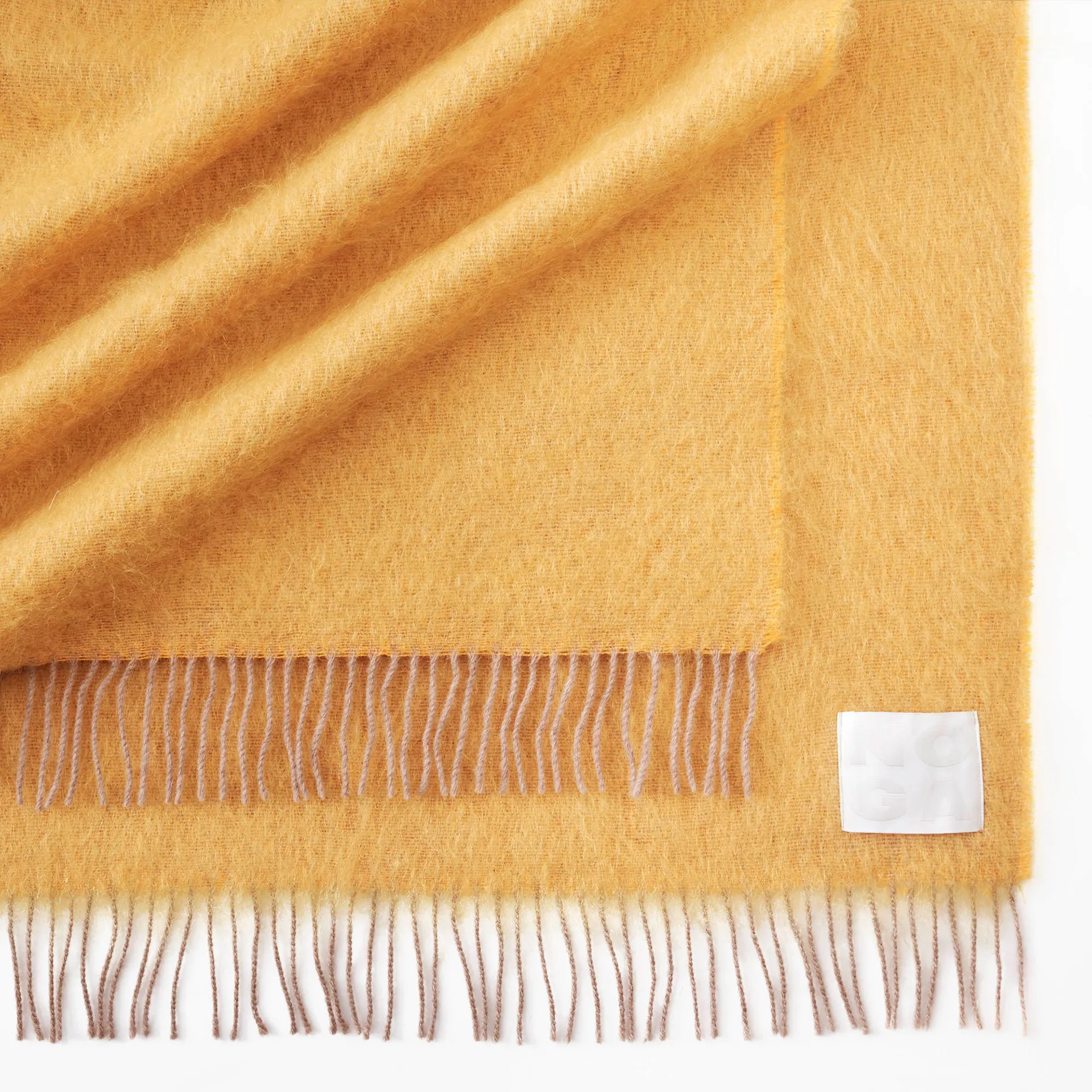 Merino Mohair Throw Dandelion Yellow - NO GA - NO GA