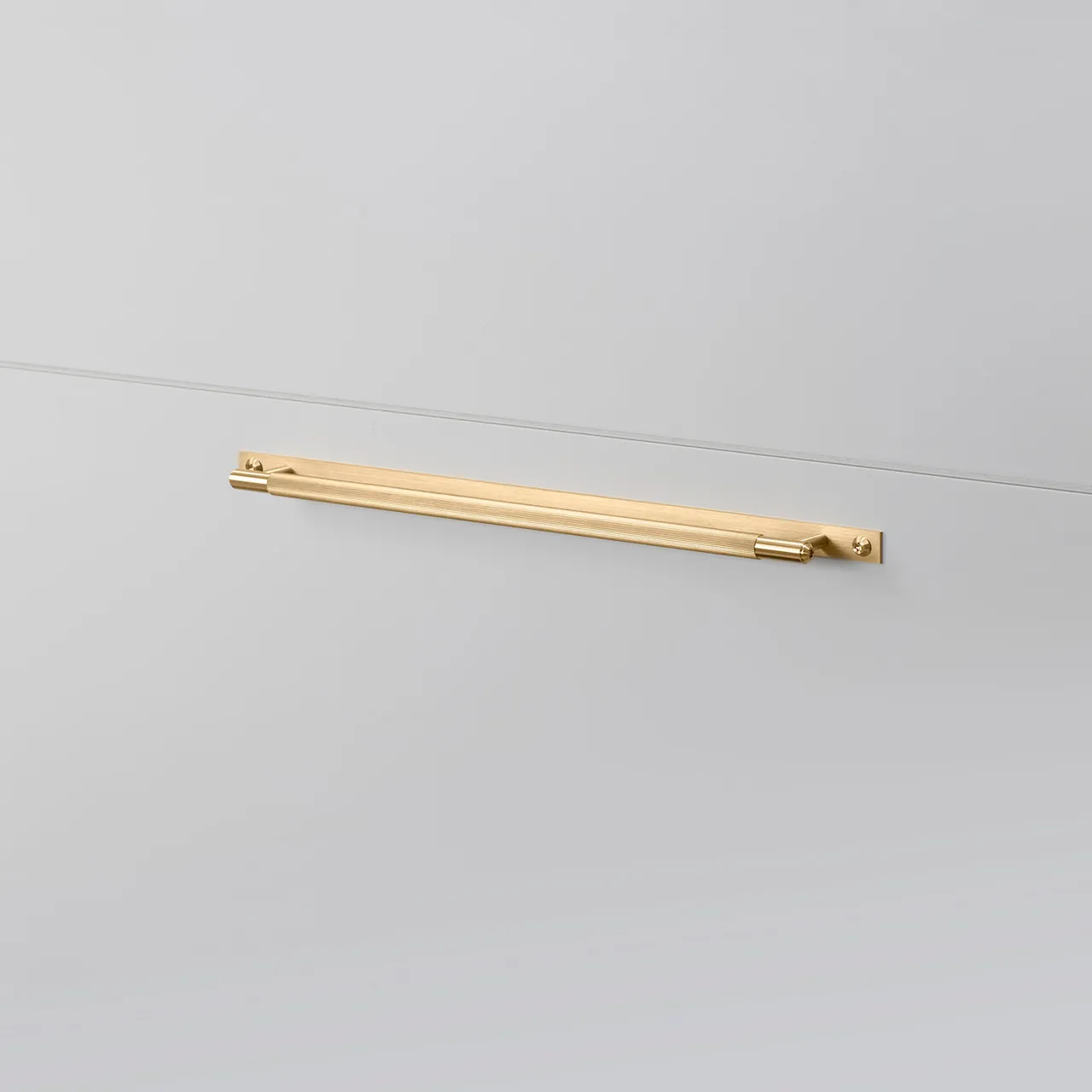 Pull Bar Plate Linear Small Brass