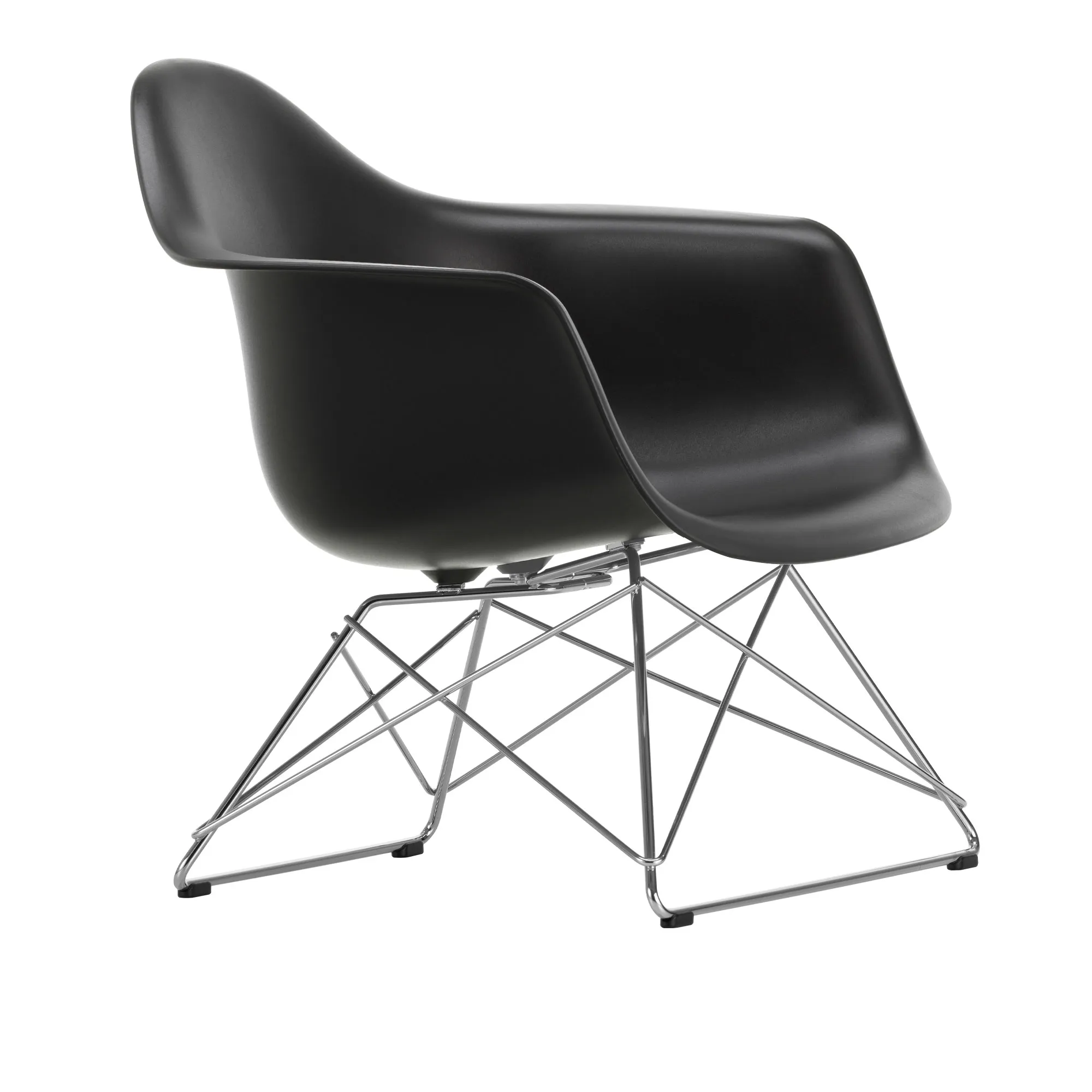 Eames RE Plastic Armchair LAR fauteuil Chrome - 1