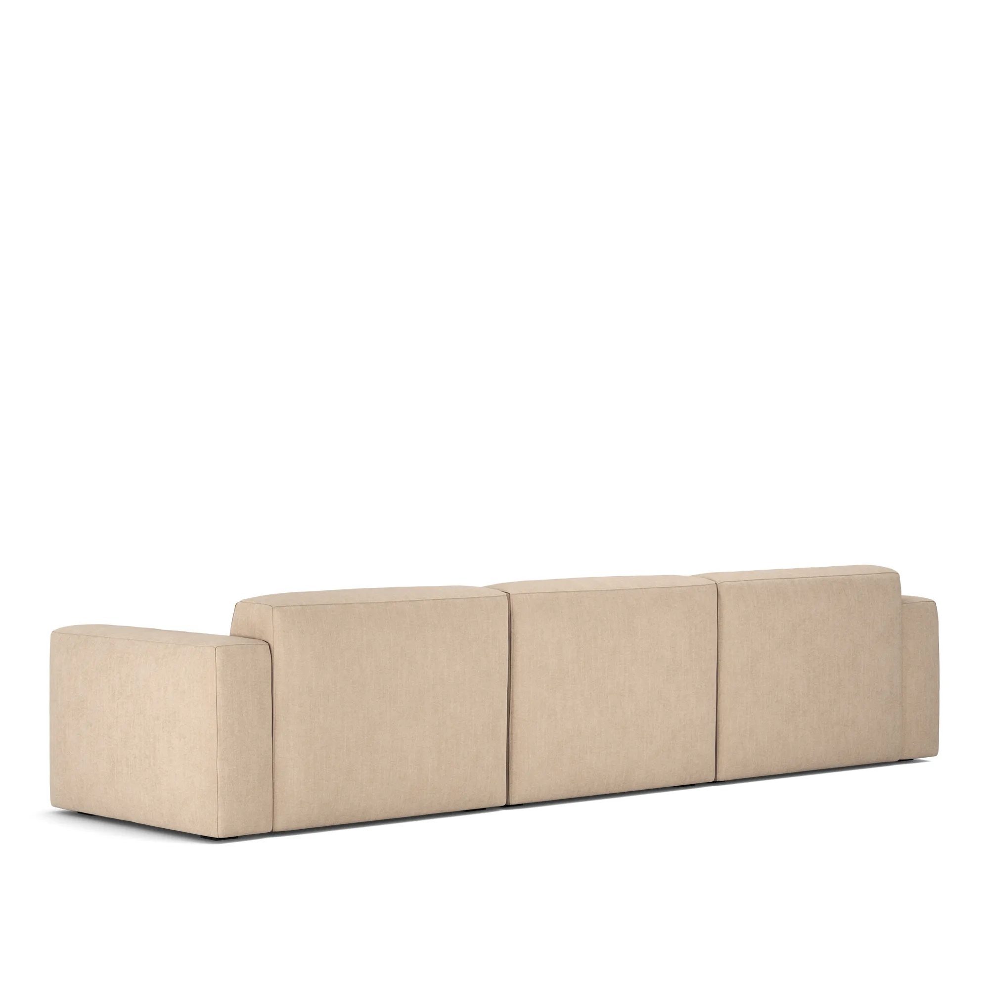 Brick 3-zitsbank met chaise longue links - 7
