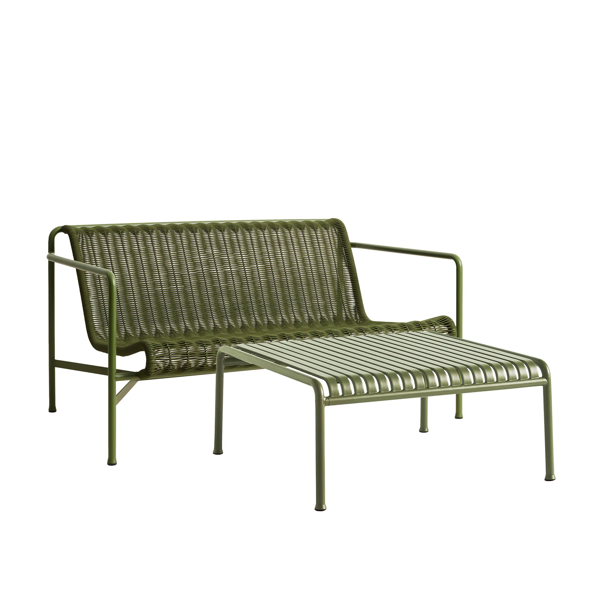 Palissade cord lounge group med lounge sofa & low garden table - 1