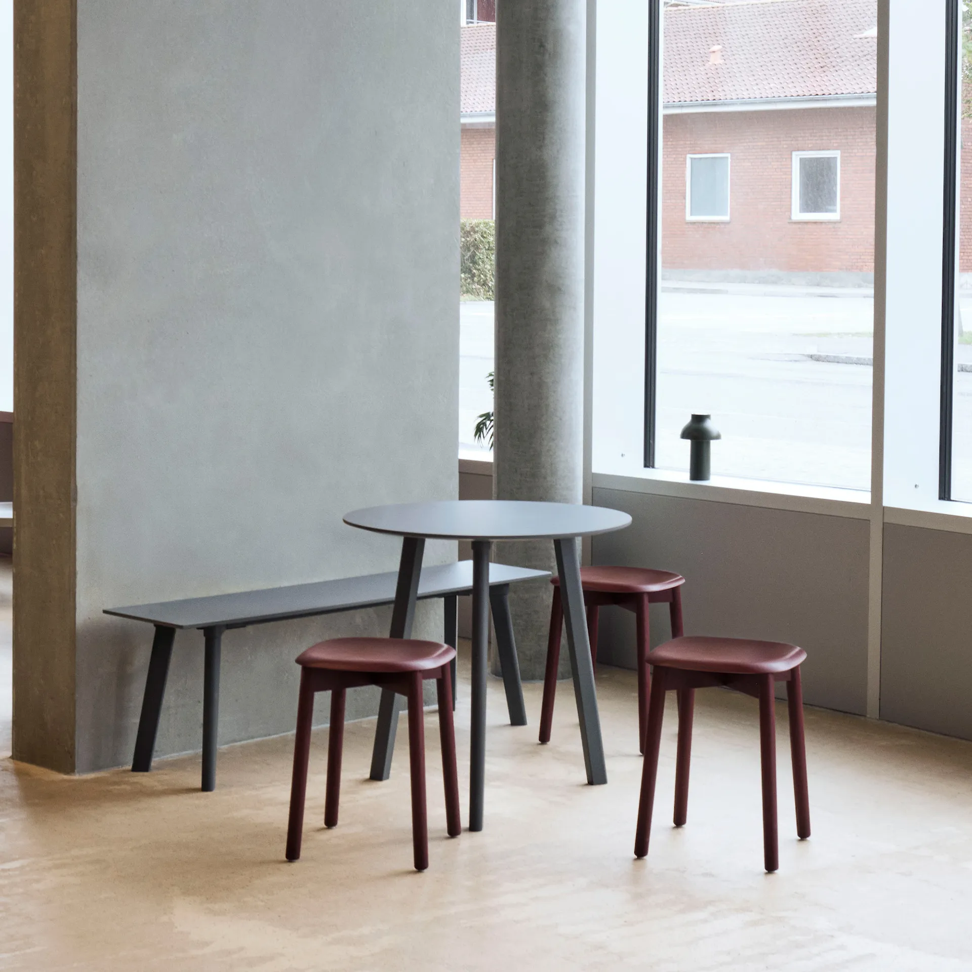 CPH Deux 215 2.0 Bench 140 cm Stone Grey - HAY - Ronan & Erwan Bouroullec - NO GA