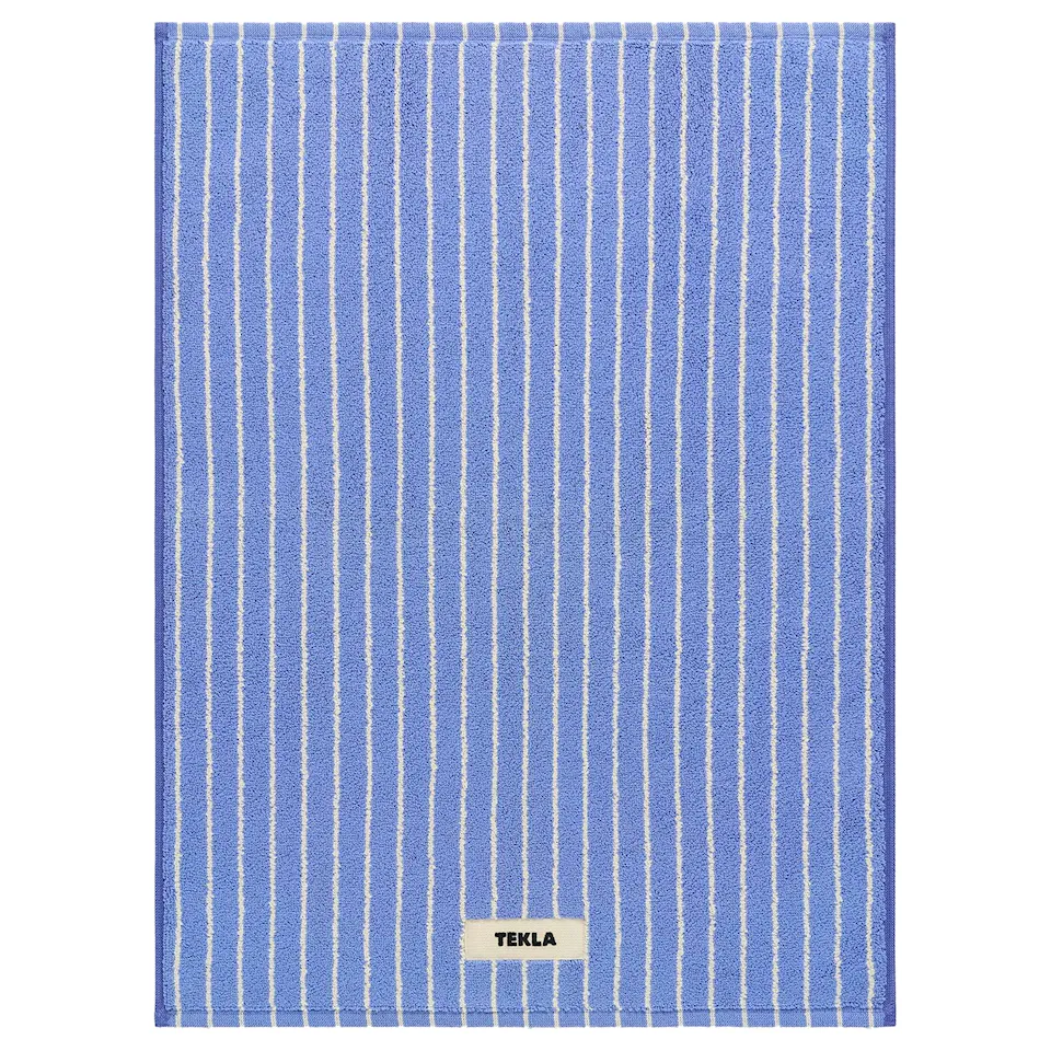 Terry Clear Blue Stripes Bath Mat 50 x 70 cm