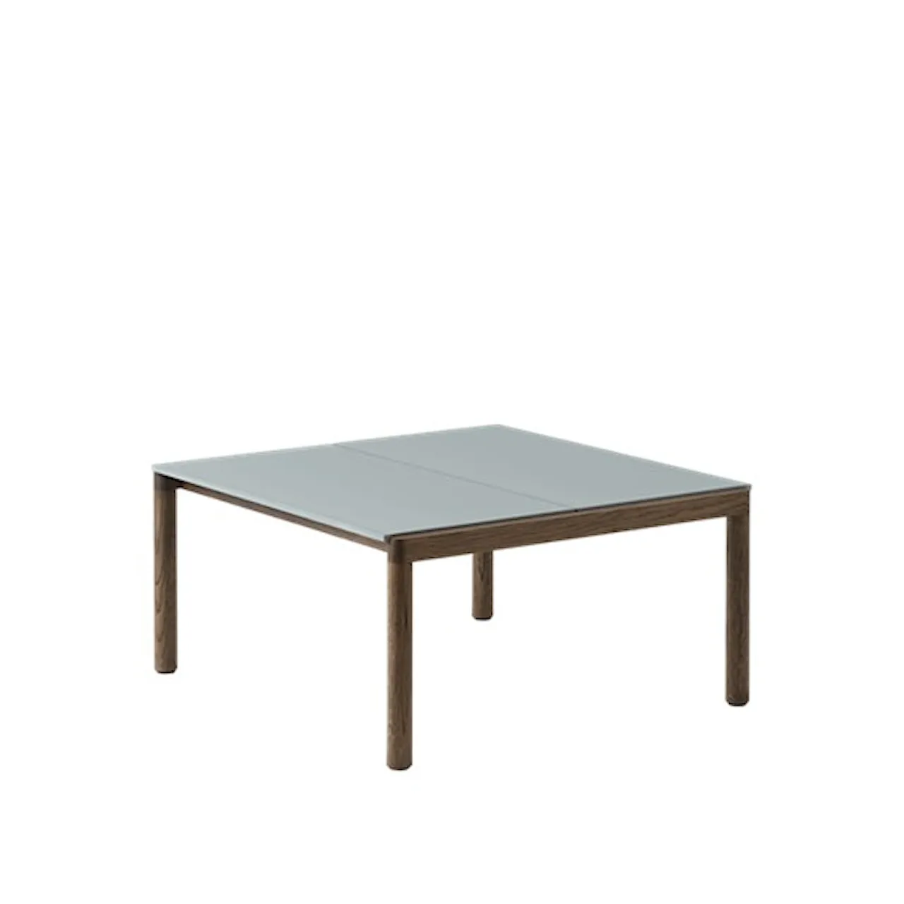 Couple Coffee Table / 80 x 84 x 40 cm - 2 Plain - Taupe/Oak