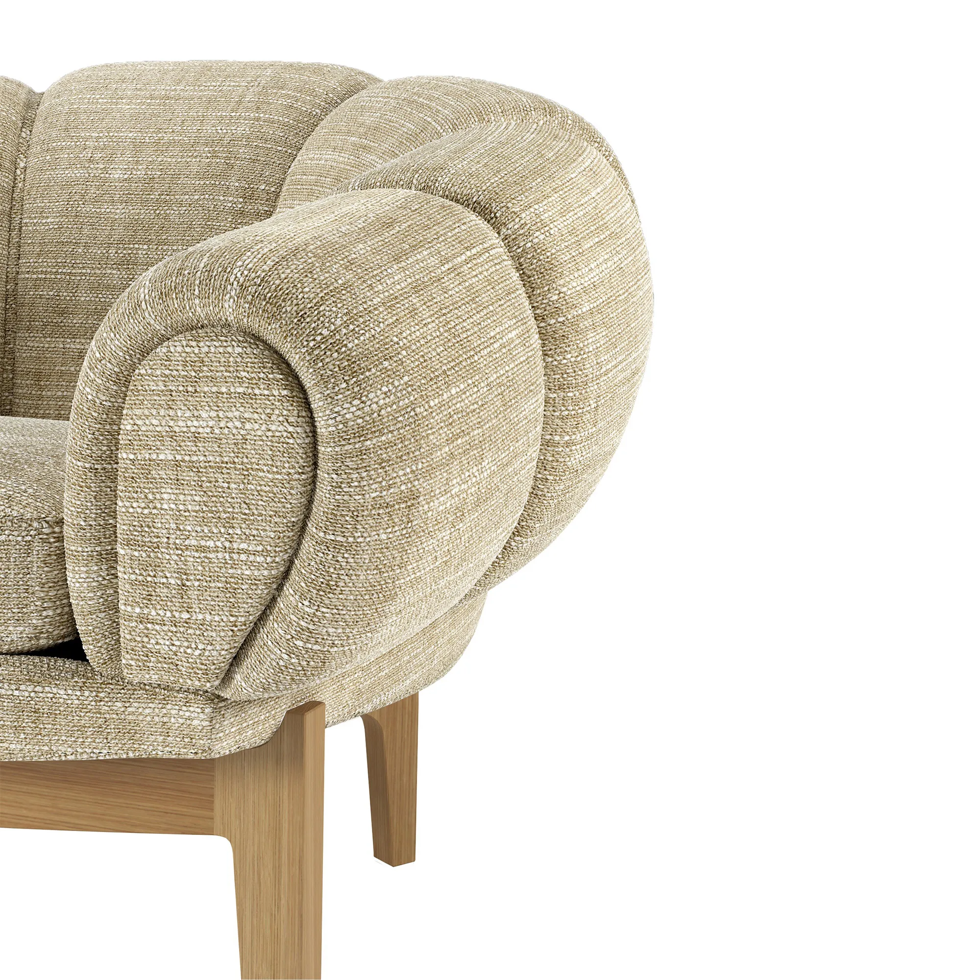 Croissant Lounge Chair Oak - 4