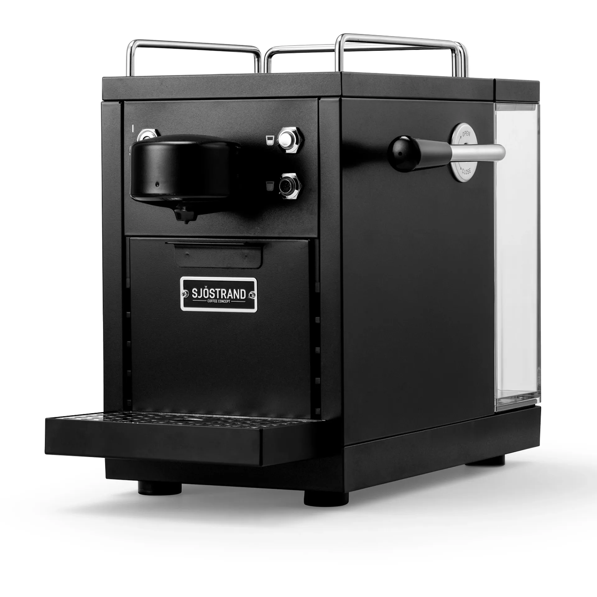 The Original Espresso Capsule Machine Sort + Coffee Capsules 100 stk - Sjöstrand Coffee Concept - NO GA