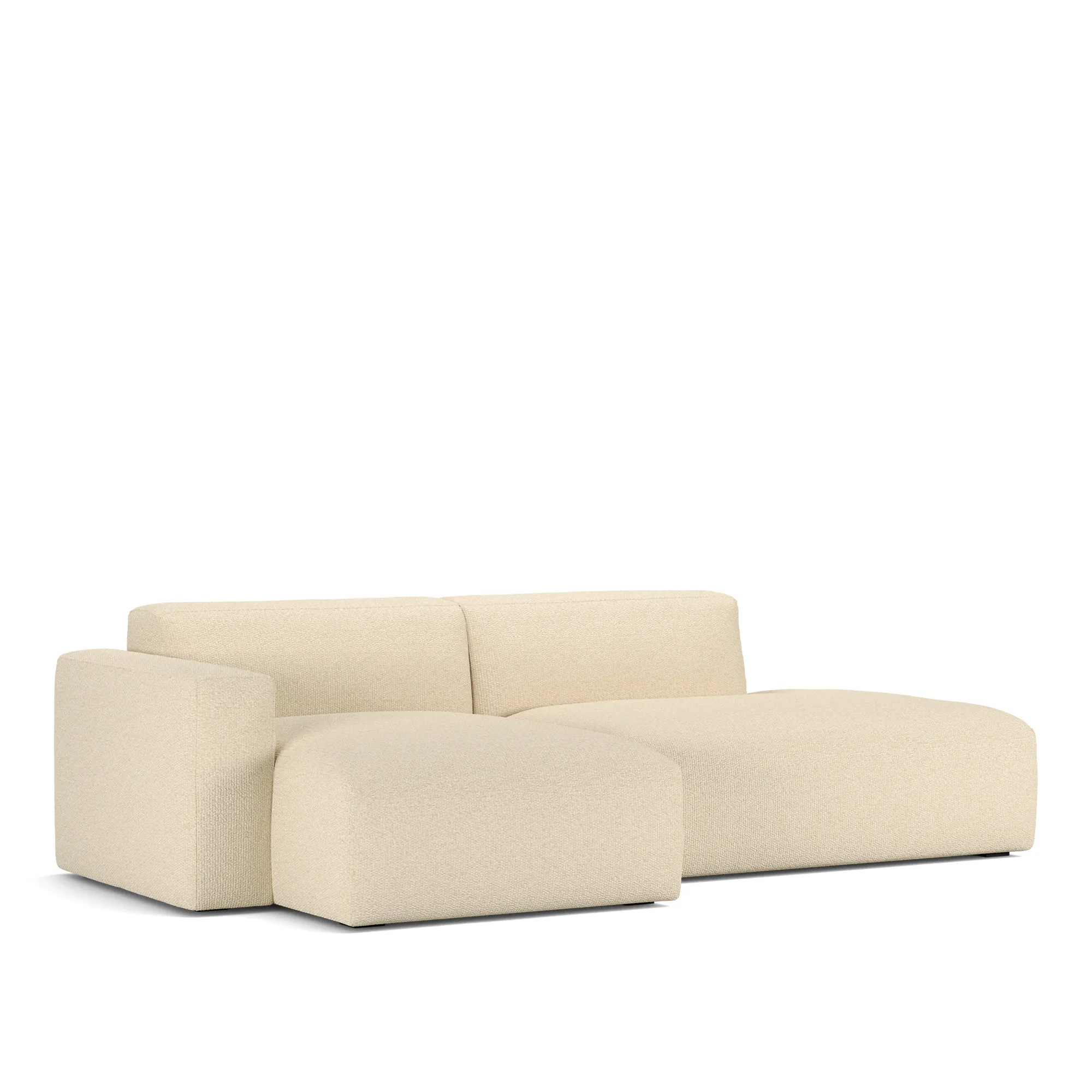 Brick 2-Seater Chaise Lounge Open End Right - 4