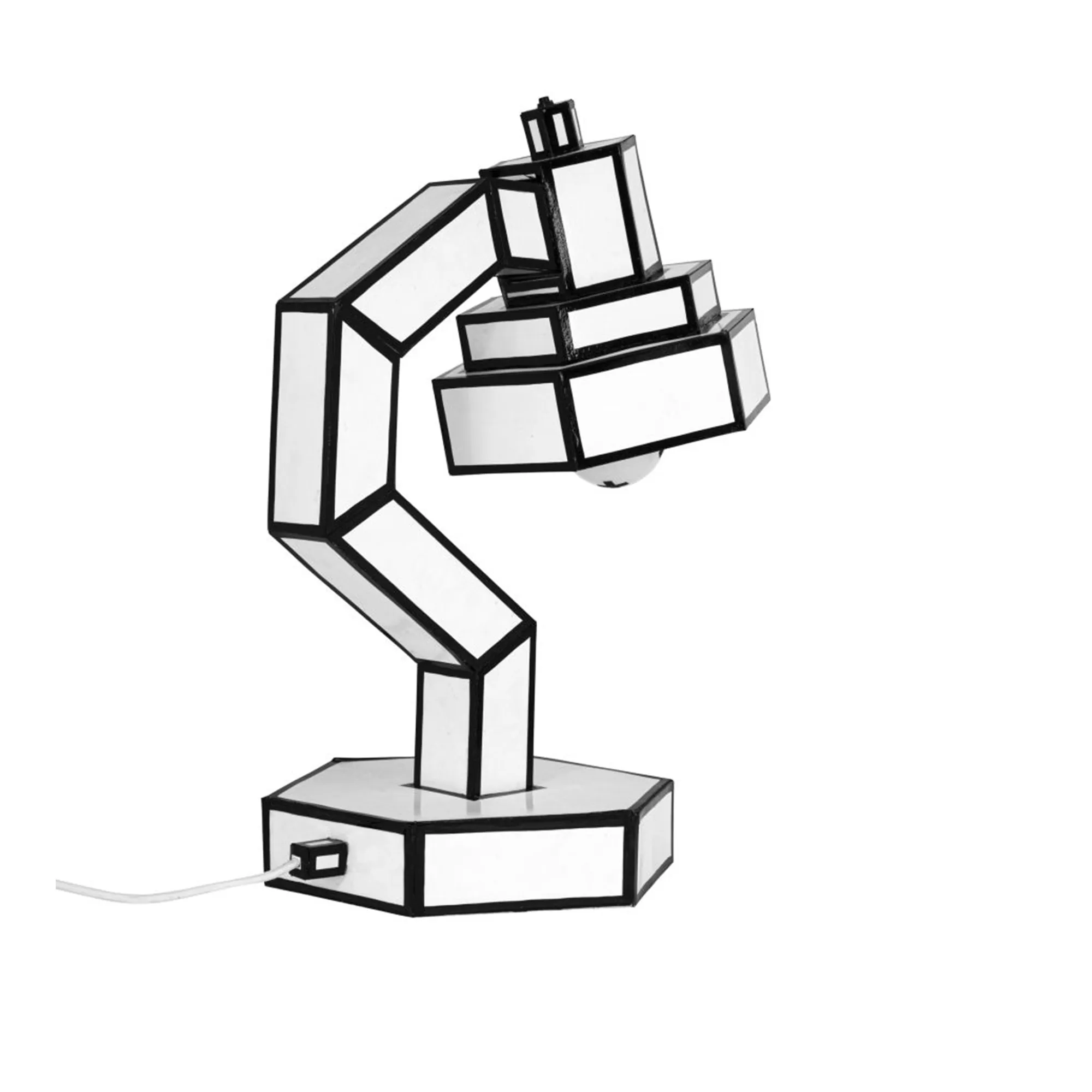 Desk Lamp Recycled Cardboard Cut & Paste