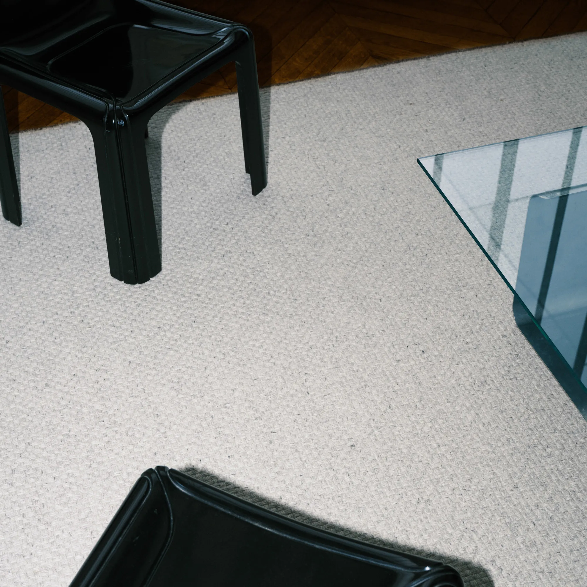 Zero Basket Gray Mix Wool Rug - 7