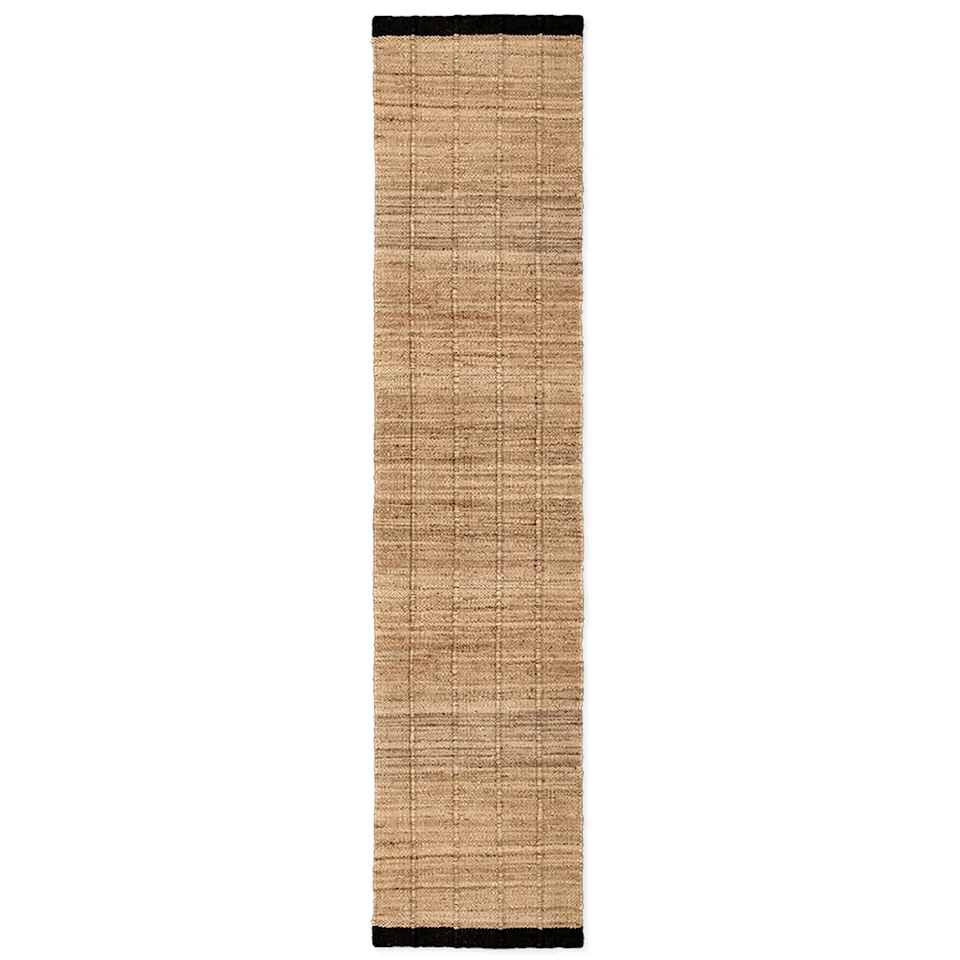 Jute Runner Black juuttimatto