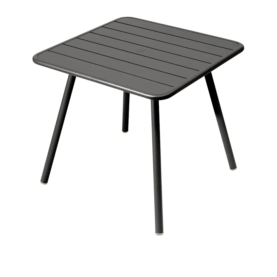 Luxembourg Four Leg Table 80 x 80 cm, Liquorice