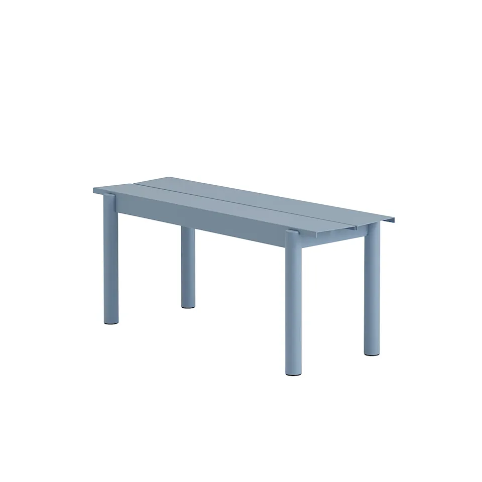 Linear Steel Bench 110 cm Pale Blue