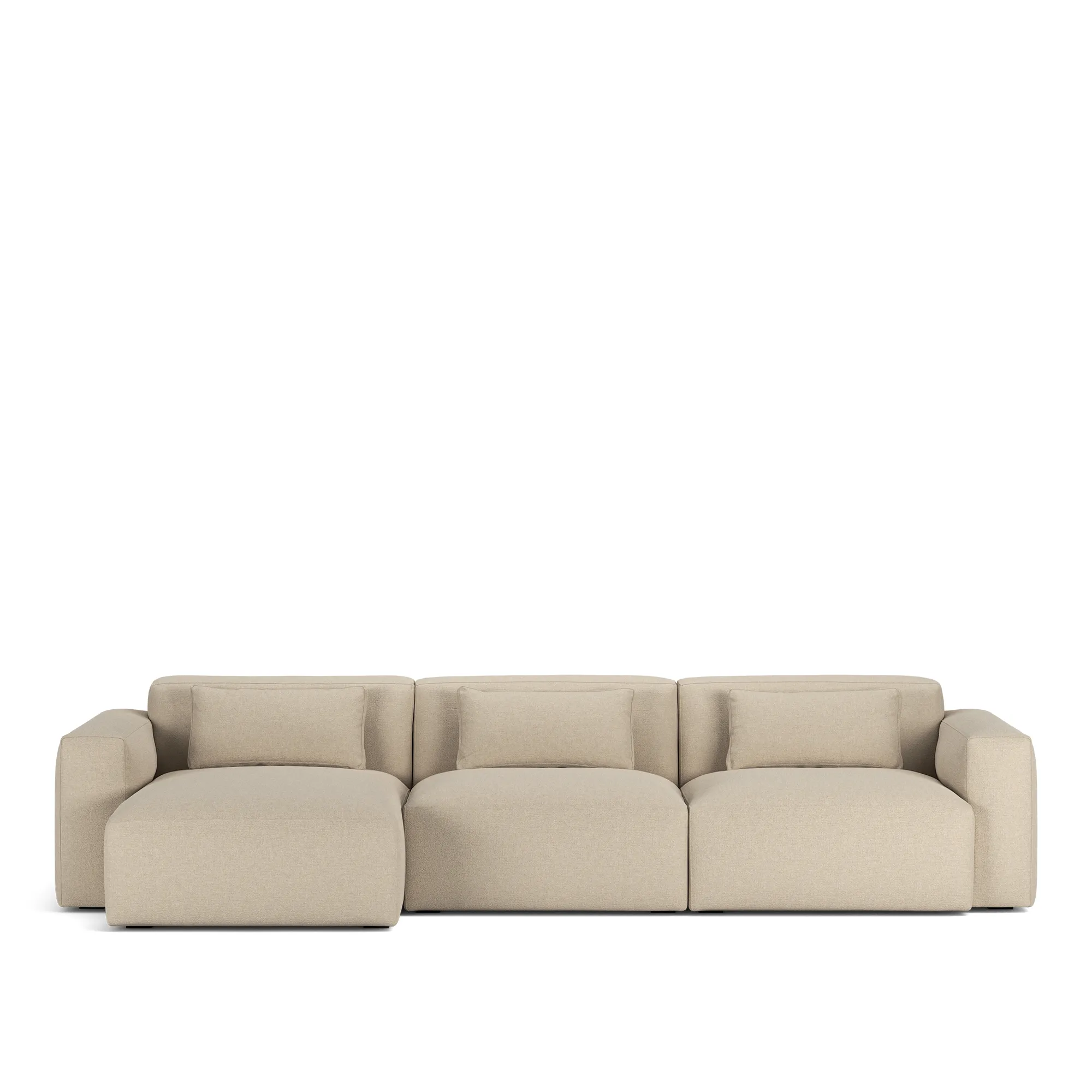 Brick 3-Seater Chaise Lounge Left - 9