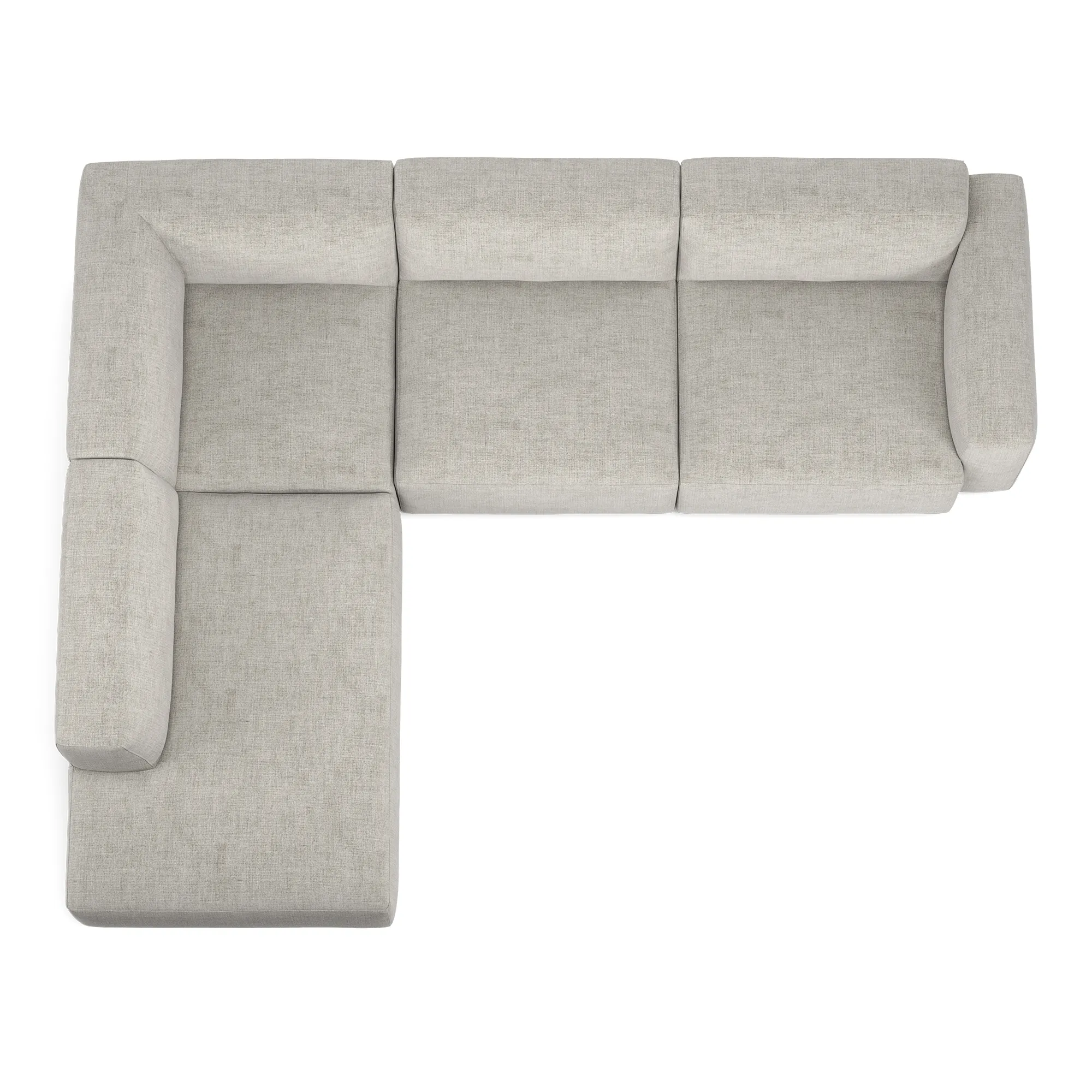 Brick 4-Seater Corner Open End Left - 8