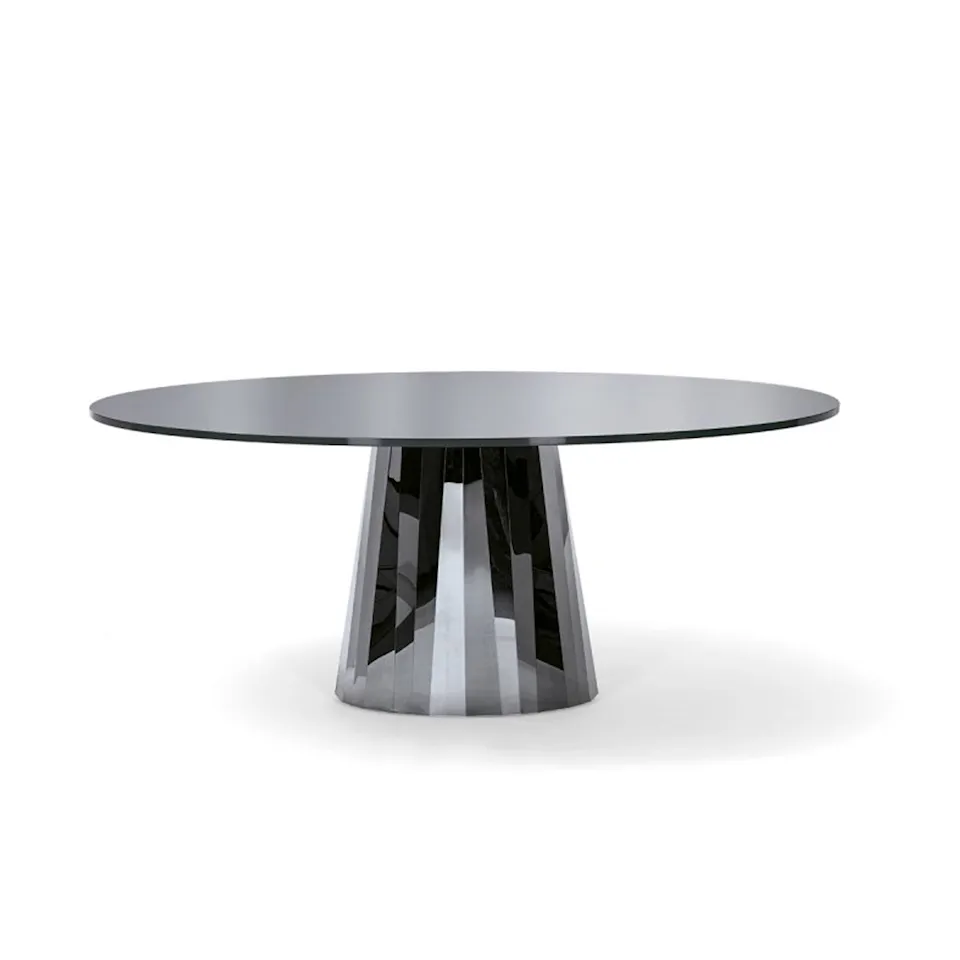 Pli Table, Lacquered top, Onyx