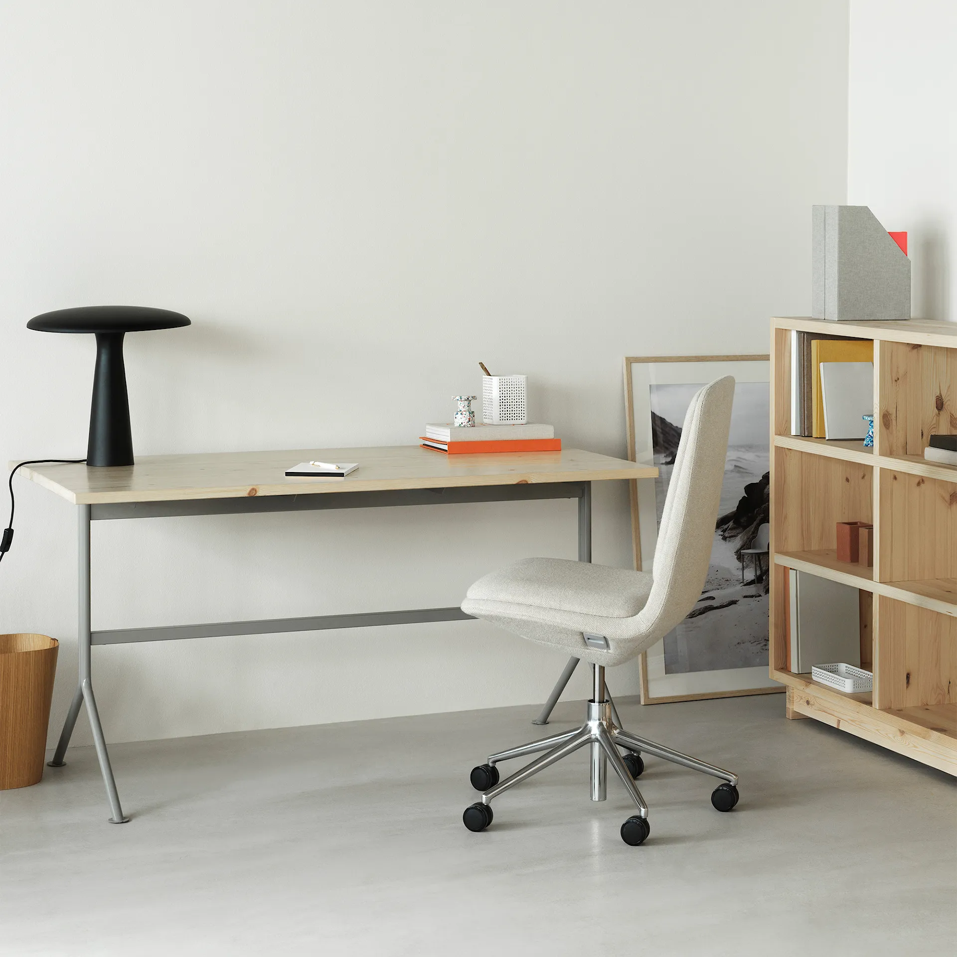 Kip Desk Grey Steel - Normann Copenhagen - NO GA