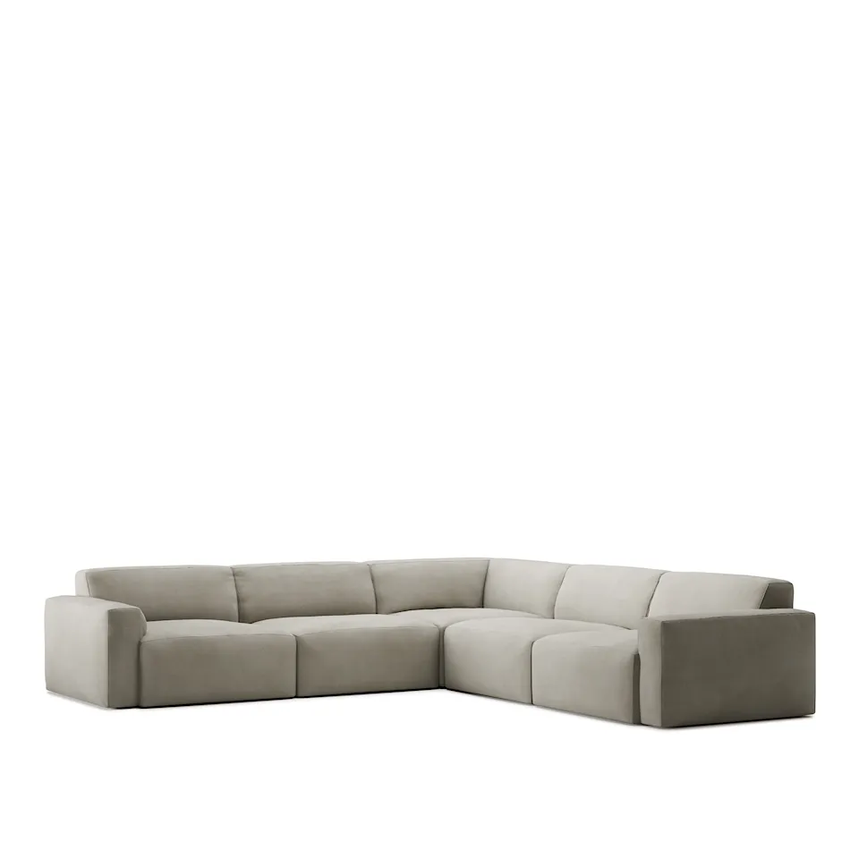 Brick 5-Seater Corner - Shadow Khaki