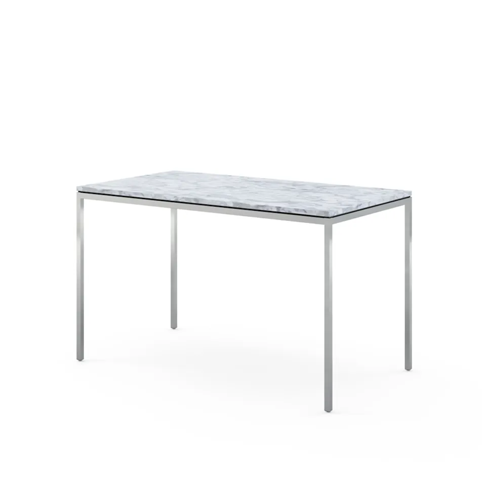 Florence Knoll High Table, Rectangular, 122 x 66 cm, top in Statuarietto marble