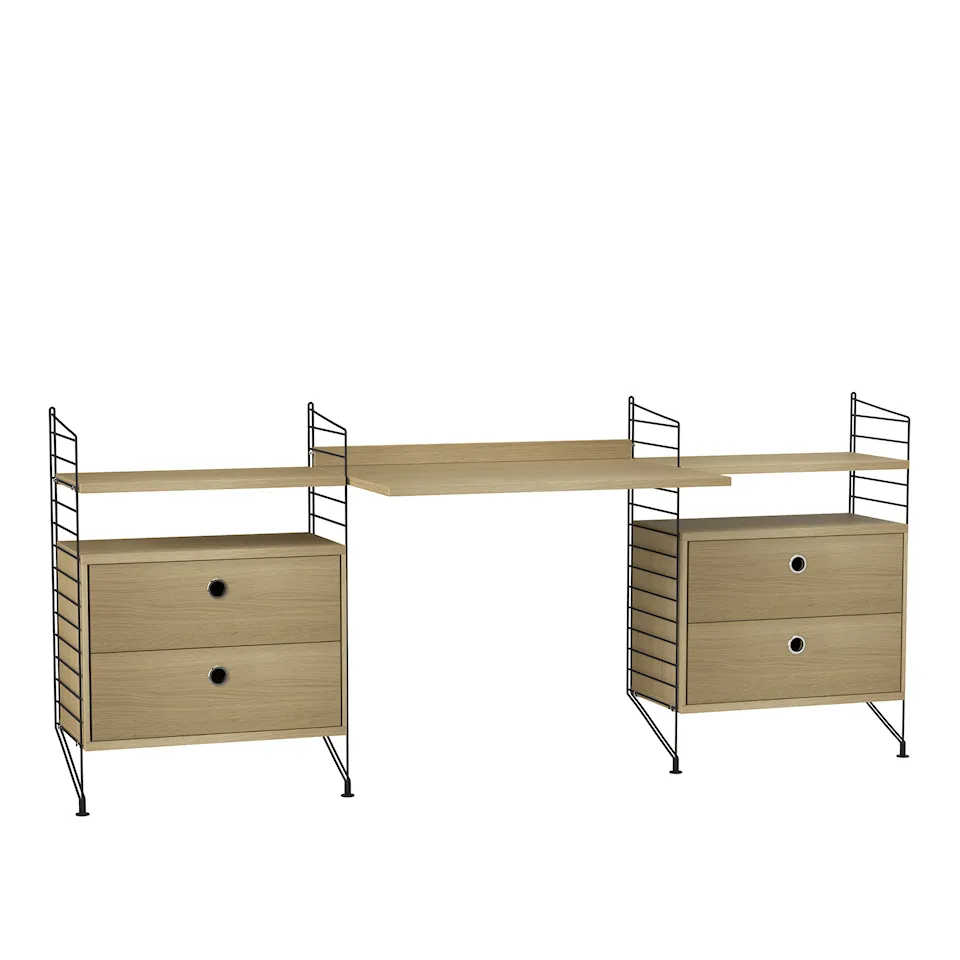 Kontor reolsystem C eg/sort
