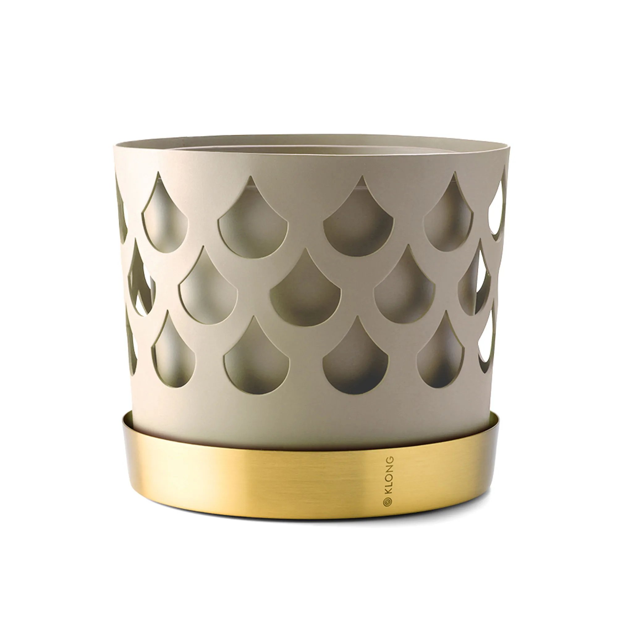 Trio Flower Pot Drop - Beige - 1