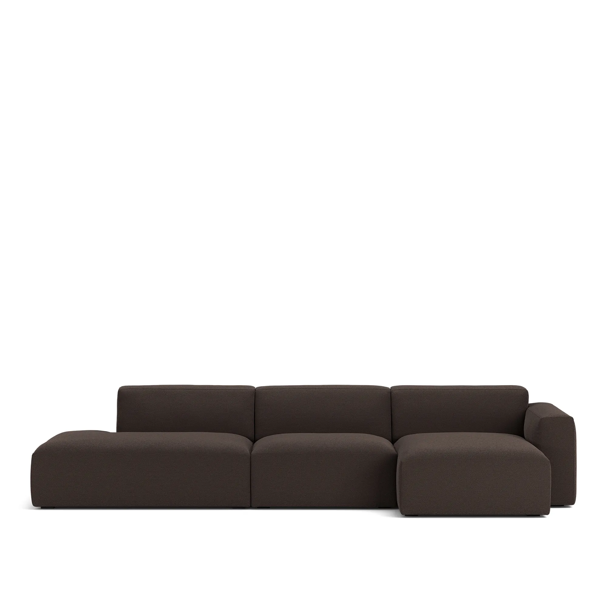 Brick 3-Seater Chaise Lounge Open End Left - 1