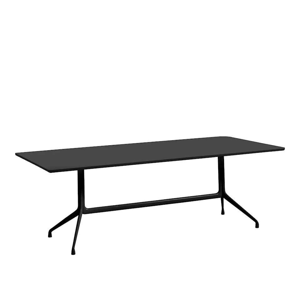 About a Table AAT10 - Black Base - Black Linoleum - 220x105x73 cm