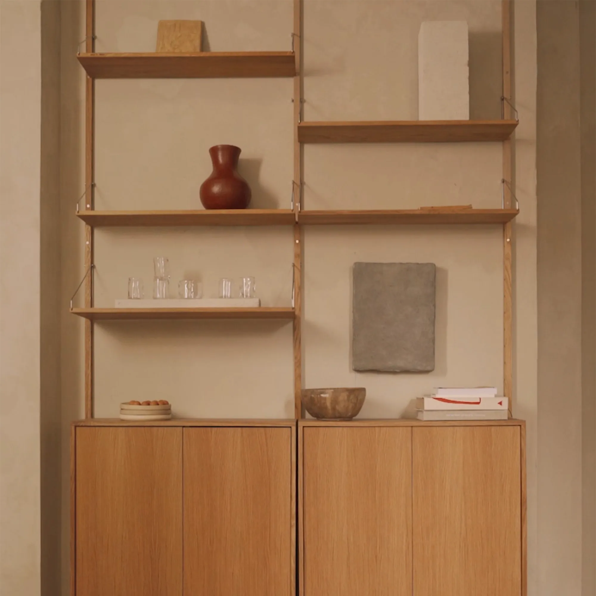 Shelf Library Cabinet Section skab - 2