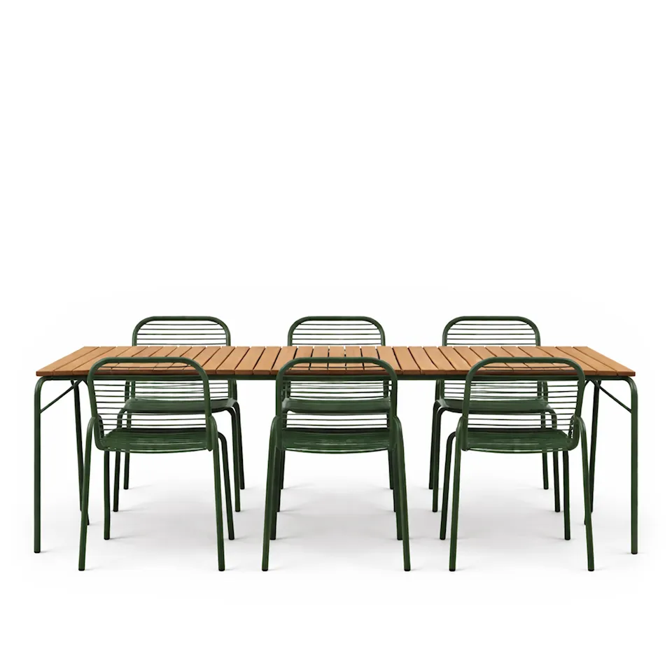 Vig Robinia outdoor table & Vig outdoor chair 6 pcs
