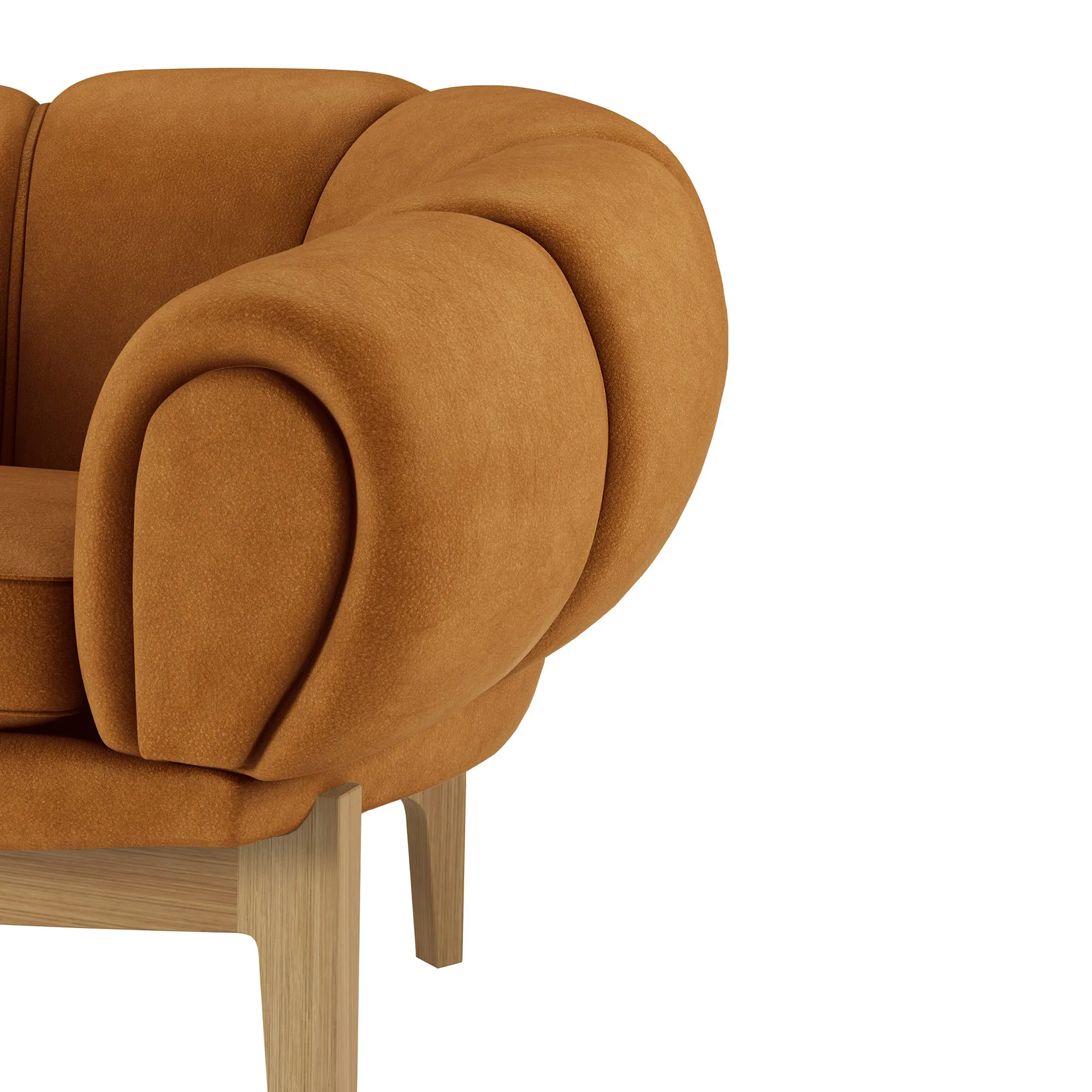 Croissant Lounge Chair Oak - 5