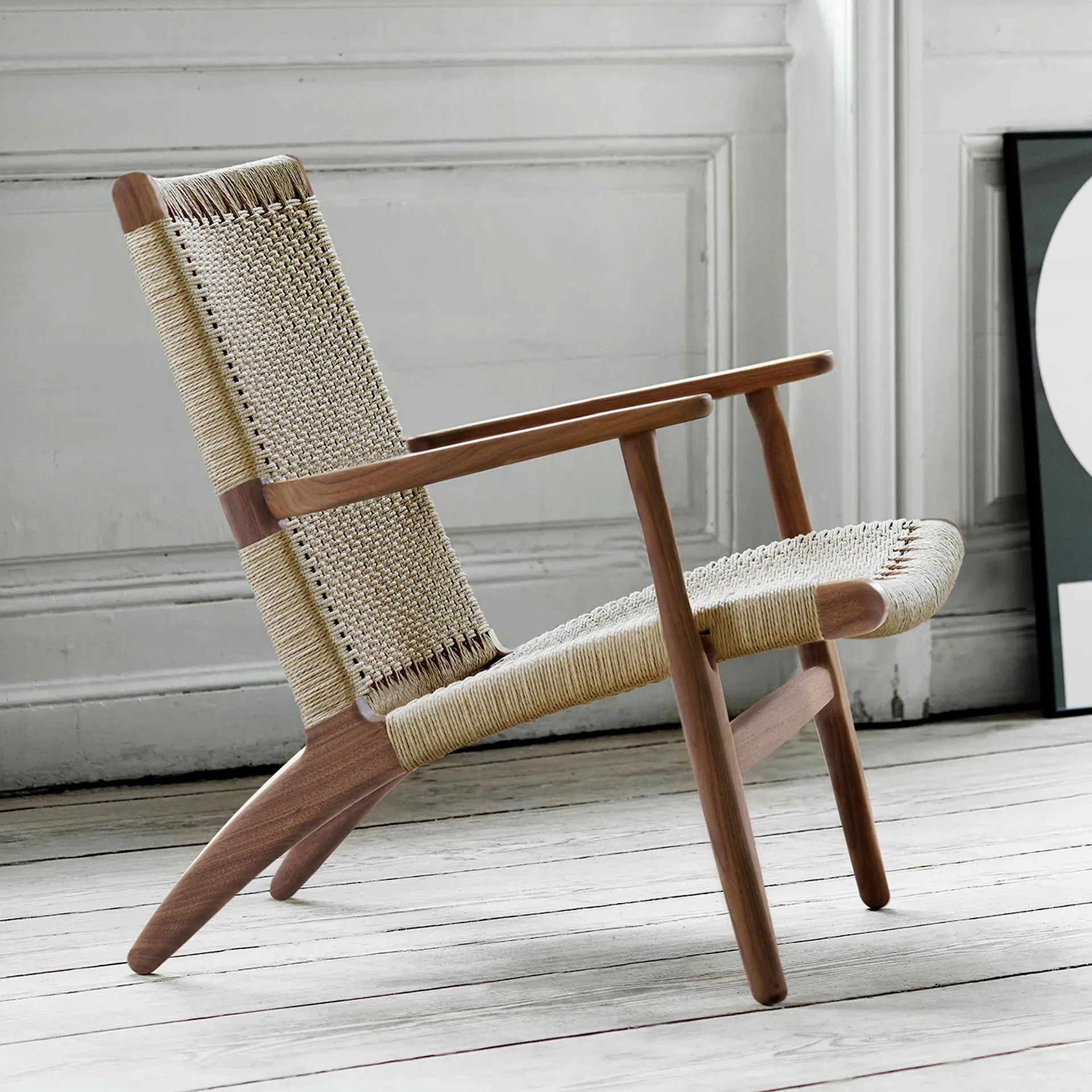 CH25 - Walnut/Natural Cord - Carl Hansen - Hans J. Wegner - NO GA